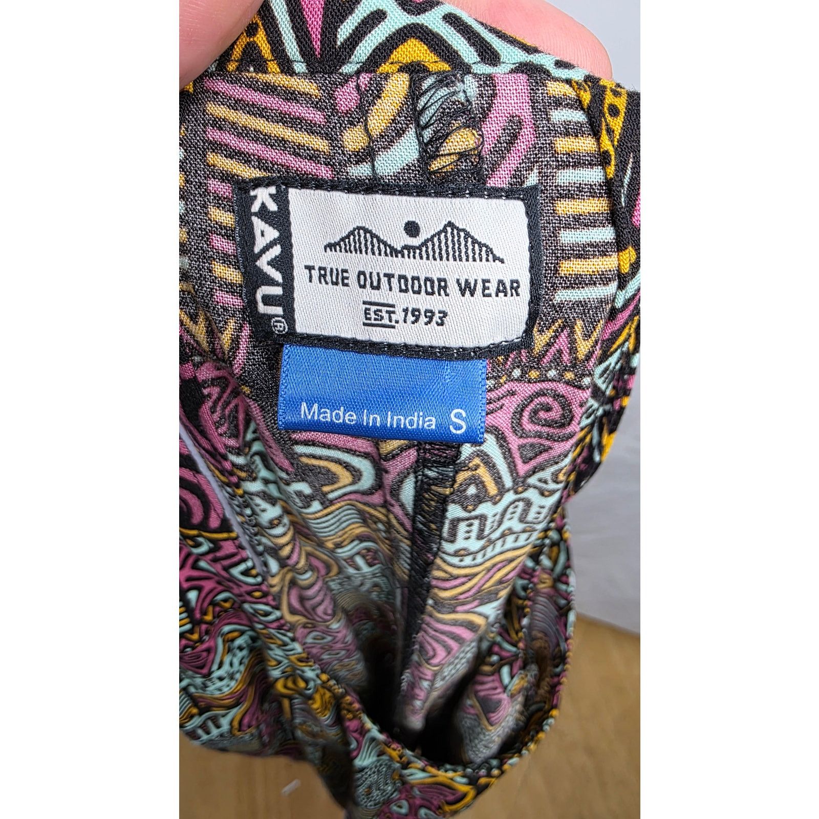 KAVU KAVU Multicolor Geometric Sleeveless Racerback Summer Dress Size S / US 4 / IT 40 - 8 Thumbnail