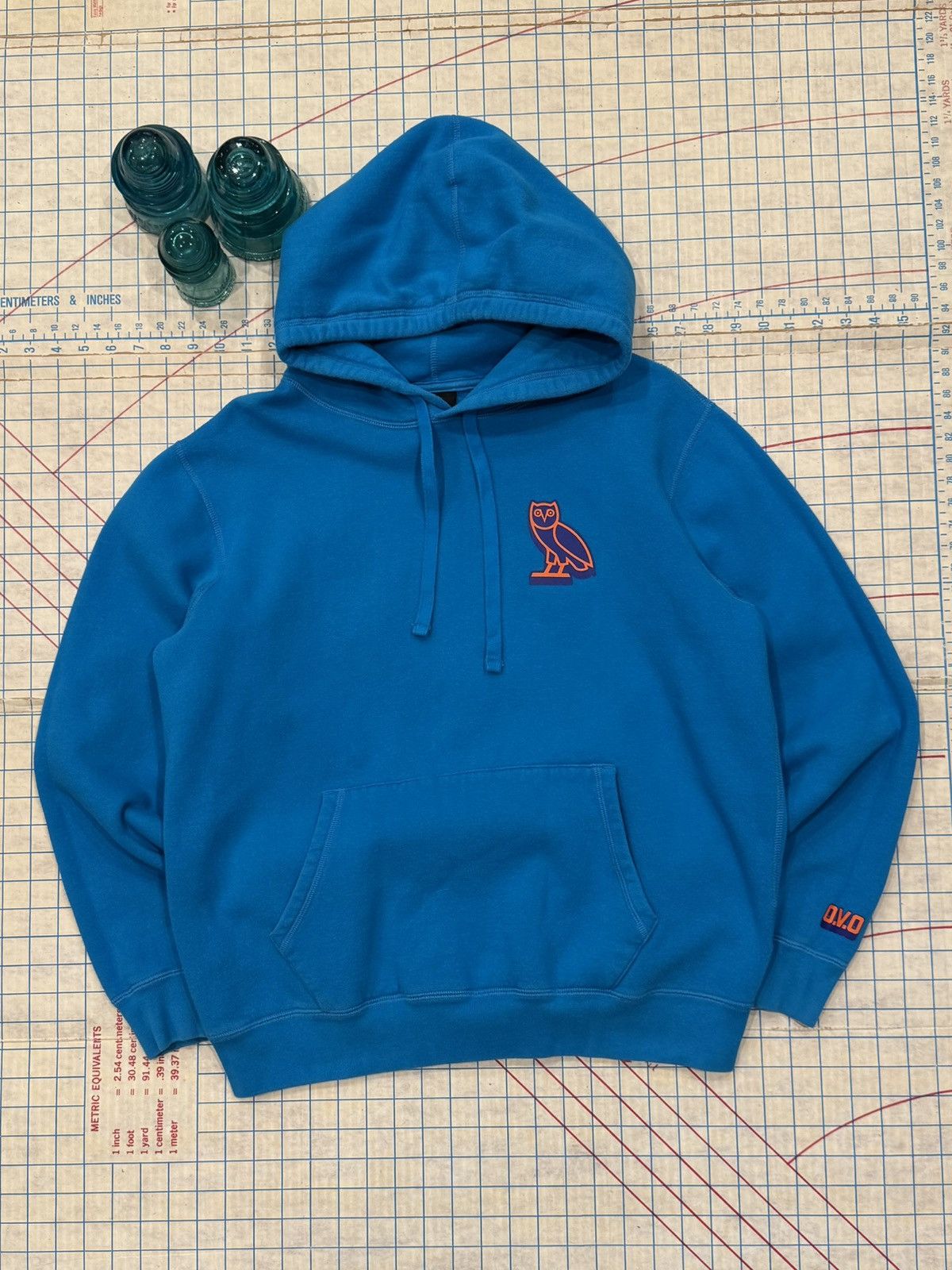 October's Very Own Octobers Very Own OVO Blue Hoodie Mens Medium Made in Canada Size US M / EU 48-50 / 2 - 1 Thumbnail