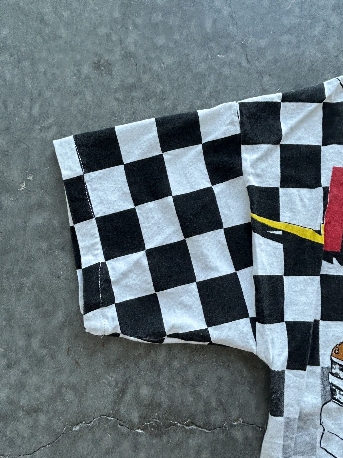 NASCAR Brand New Vintage 90s Red Man Racing AOP Graphic Tee Size US XL / EU 56 / 4 - 3 Thumbnail