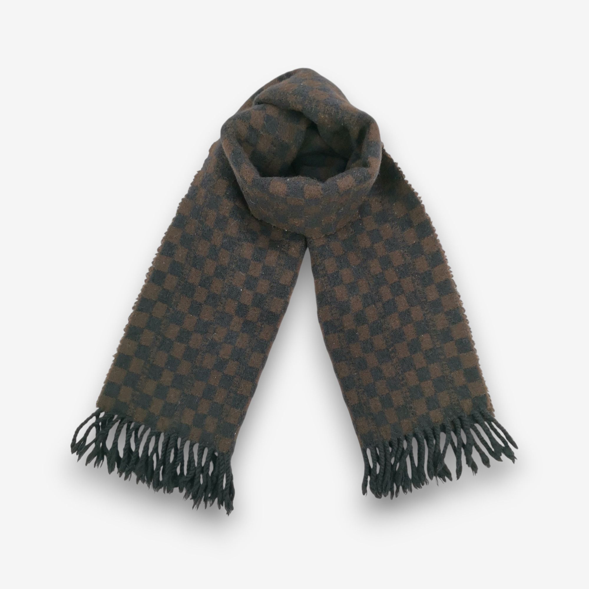 Fendi Vintage FENDI Scarf Fendi Zucca FF Wool Scarves Size ONE SIZE - 1 Thumbnail