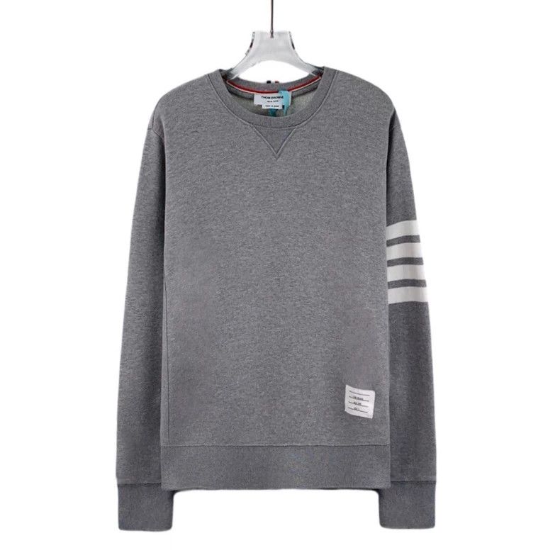 Thom Browne Thom Browne size3 Cotton round neck long sleeve hoodie Size US L / EU 52-54 / 3 - 1 Thumbnail
