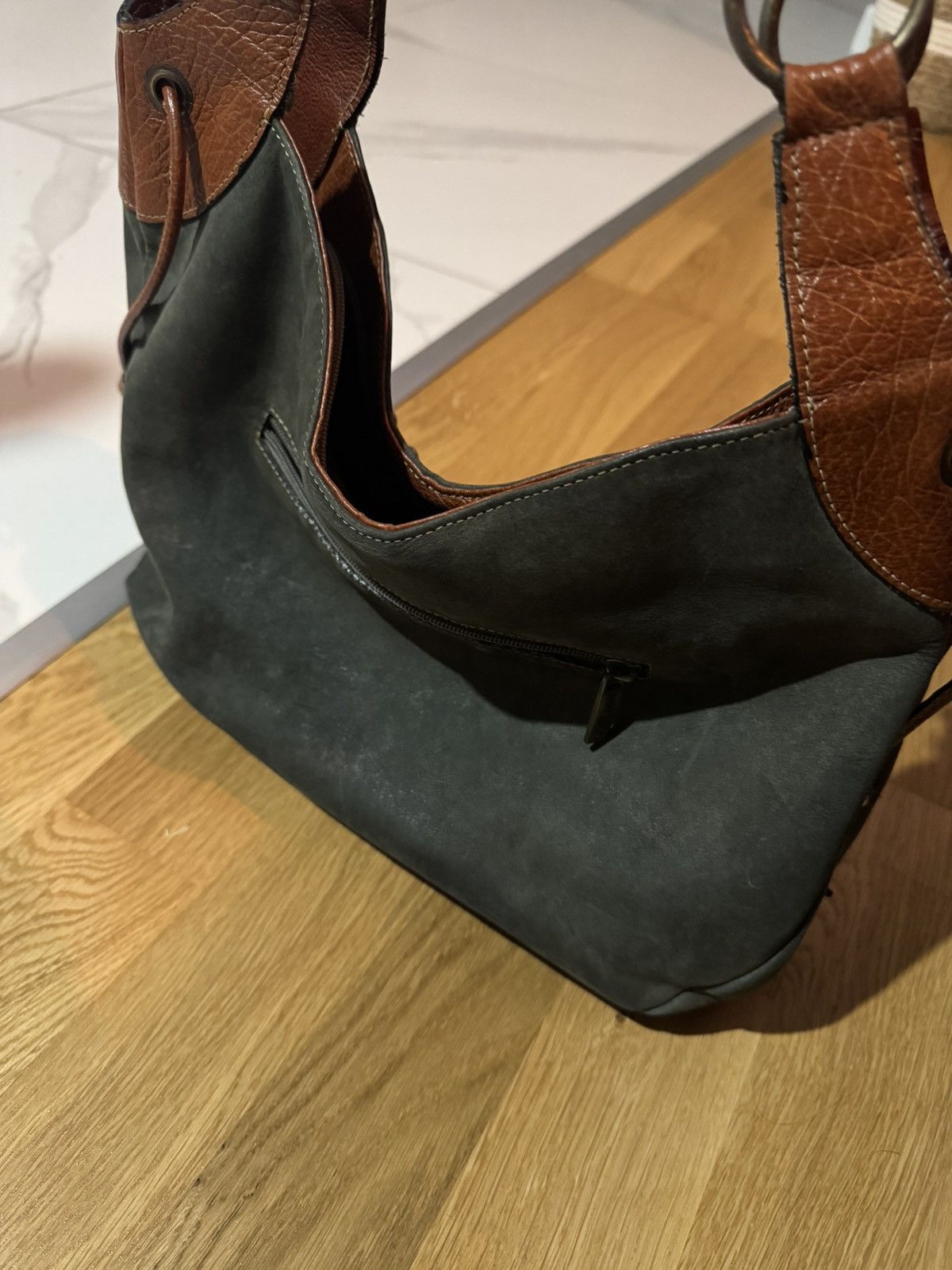 Jimmy Choo Vintage Jimmy Choo bag in nubuck and natural leather Size ONE SIZE - 3 Thumbnail