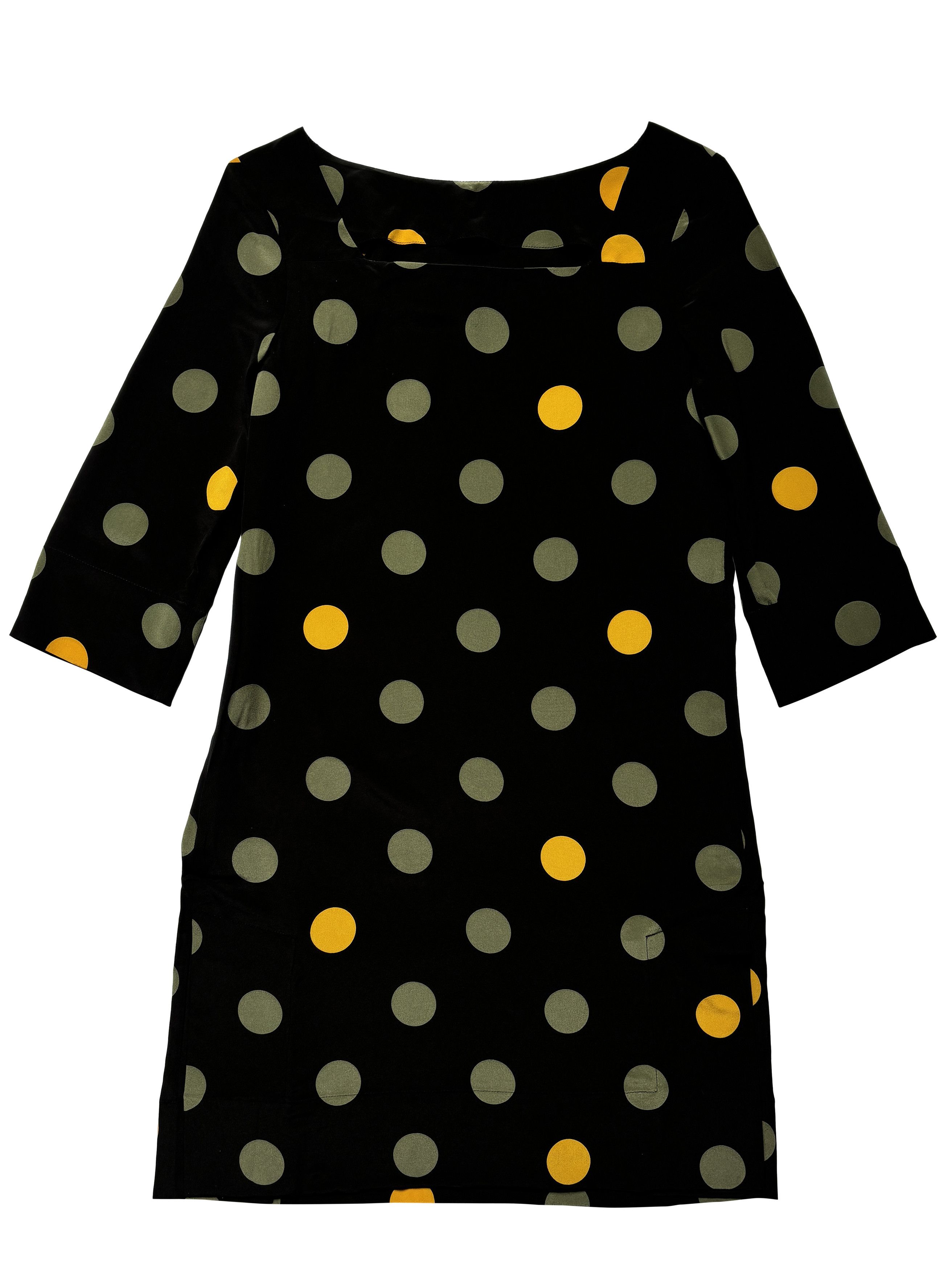 Marni ⚡️QUICK SALE⚡️Marni Black Silk Crepe Mini Dress with Dots Size M / US 6-8 / IT 42-44 - 2 Thumbnail