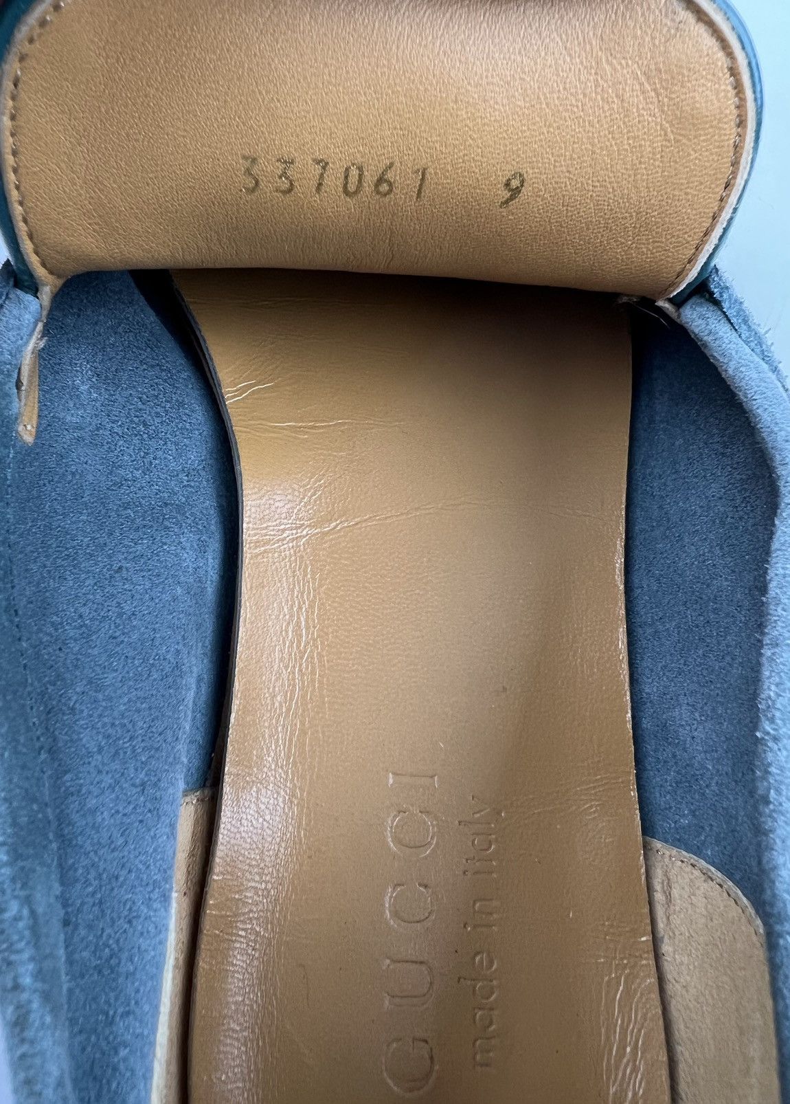 Gucci GUCCI Loafers Suede Slip Ons Shoes HORSEBIT Web Stripe Blue Size US 9.5 / EU 42-43 - 23 Thumbnail