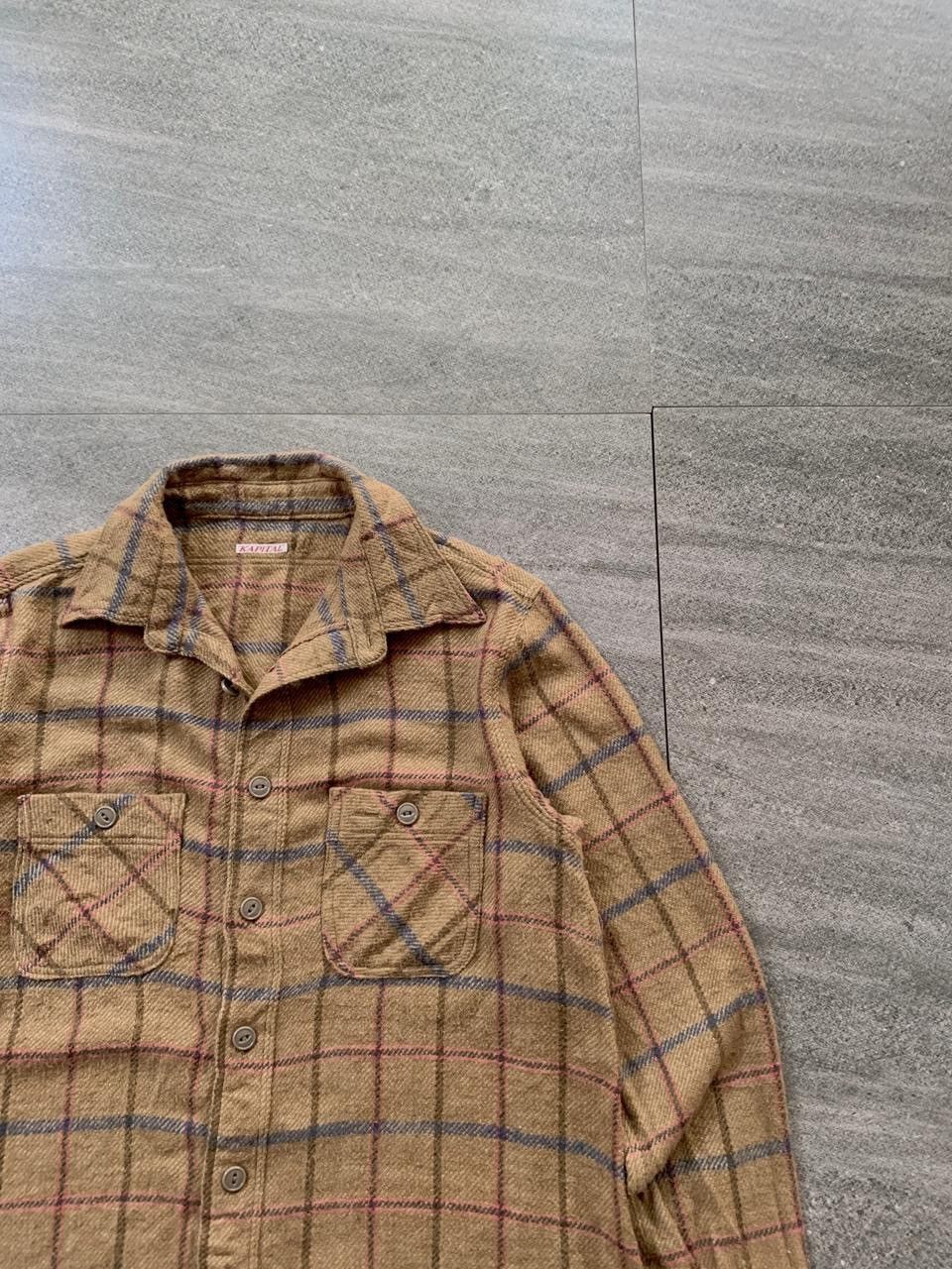 Kapital FREE TAX! Cropped Plaid Wool Ls Shirt Size US S / EU 44-46 / 1 - 2 Thumbnail
