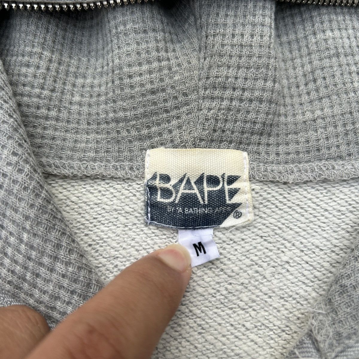 Bape × Swarovski Vintage Bape Swarovski College Logo Full Zip Hoodie Size US M / EU 48-50 / 2 - 13 Thumbnail