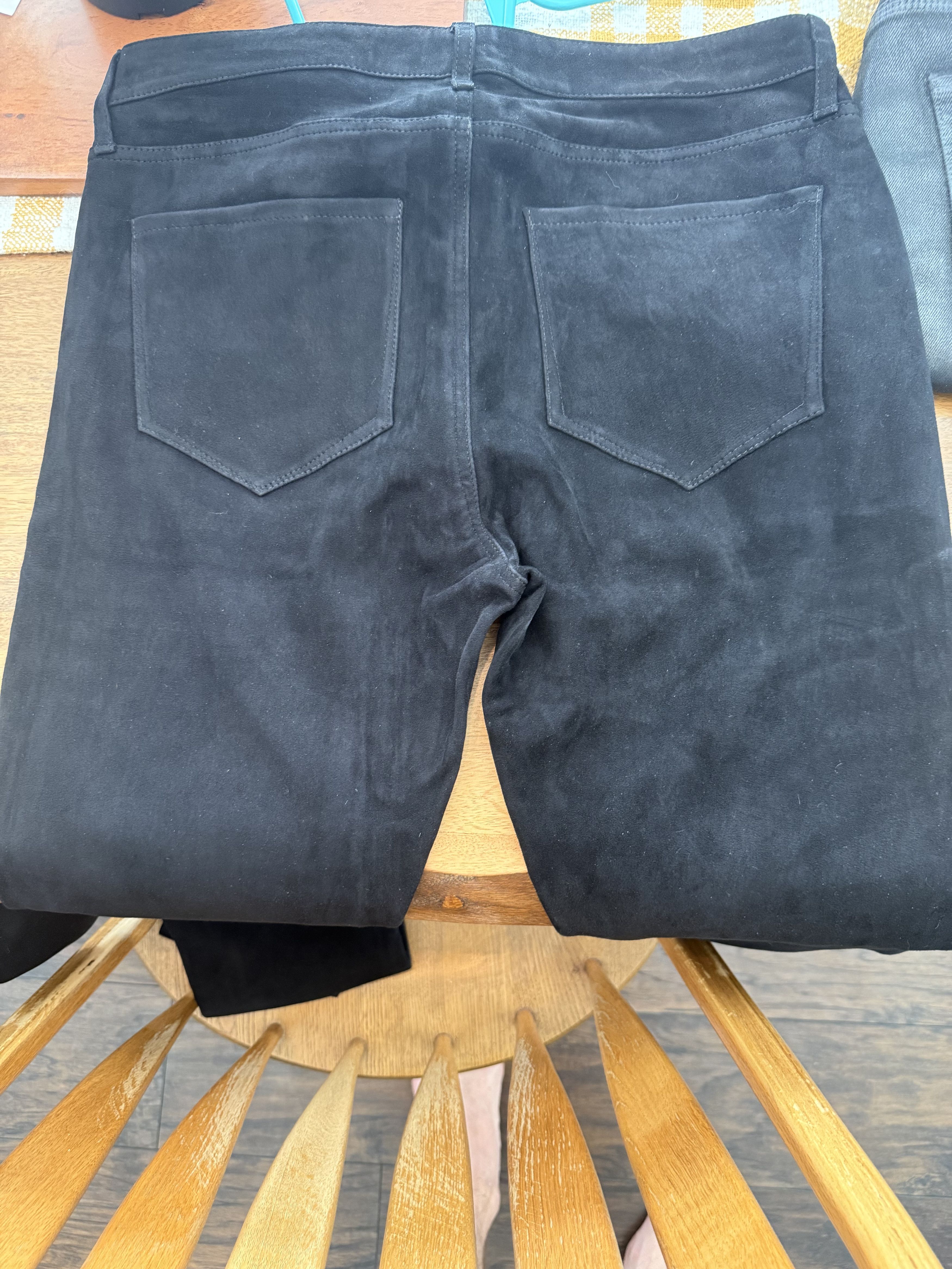 MONFRERE Monfrere Greyson Noir Suede leather pants. BNWT Size US 33 - 2 Thumbnail