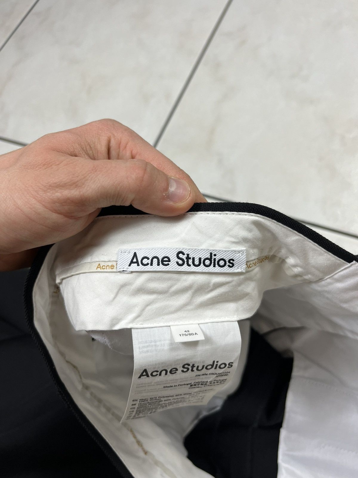 Acne Studios Acne Studios wool relaxed tailored trousers creased pants Size 30" / US 8 / IT 44 - 20 Thumbnail