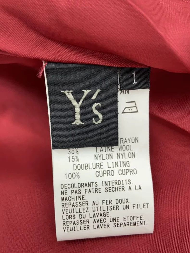 Y's Y's size 1 Red Distorted Skirt Size 25" / US 0 / IT 36 - 4 Thumbnail