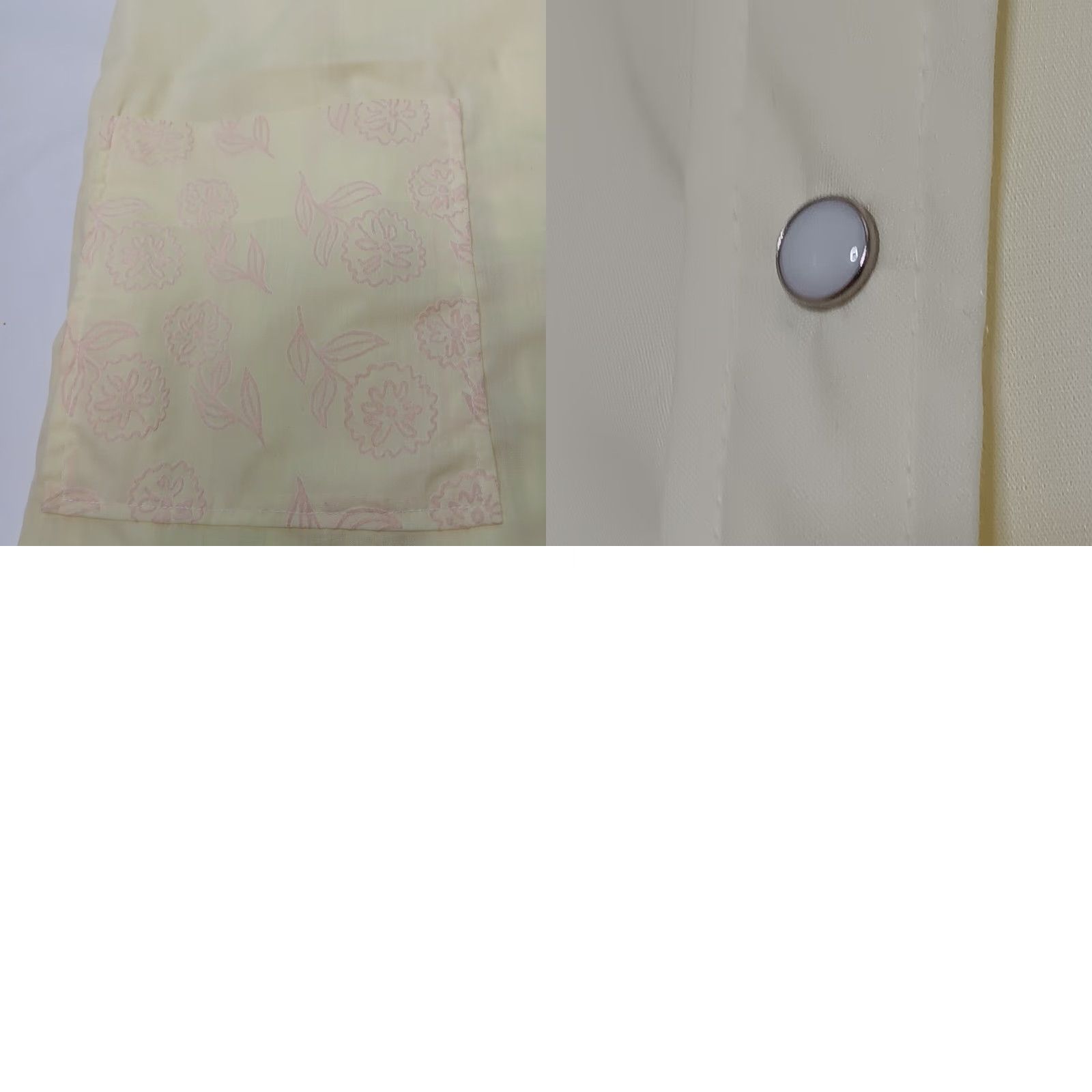 CO VINTAGE Carole Joanne Shirt Nightgown Grannycore Yellow Cotton L/XL Nightgown Snap Front Short Sleeves Adults Womens Size ONE SIZE - 8 Thumbnail