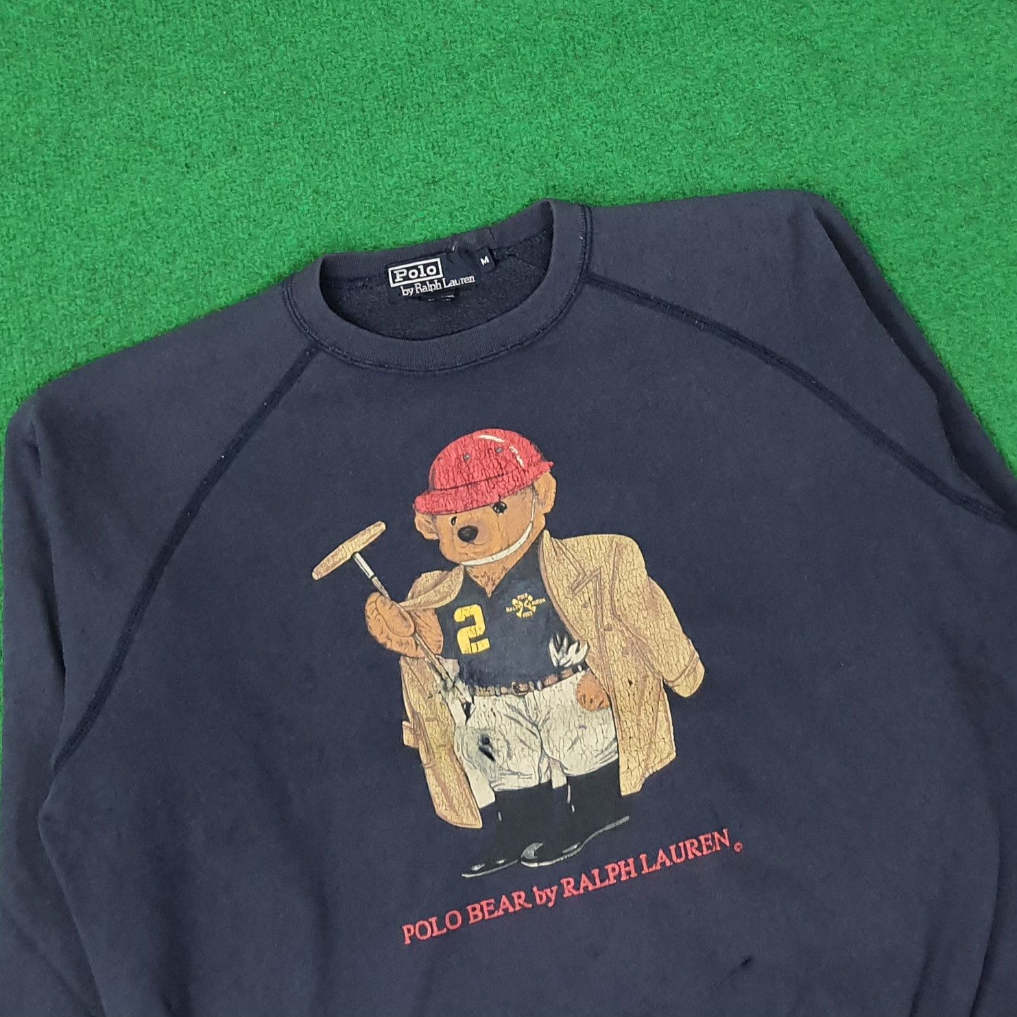 Polo Ralph Lauren Vintage Polo Bear by Ralph Lauren Sweatshirt C246N23 Size US L / EU 52-54 / 3 - 2 Thumbnail
