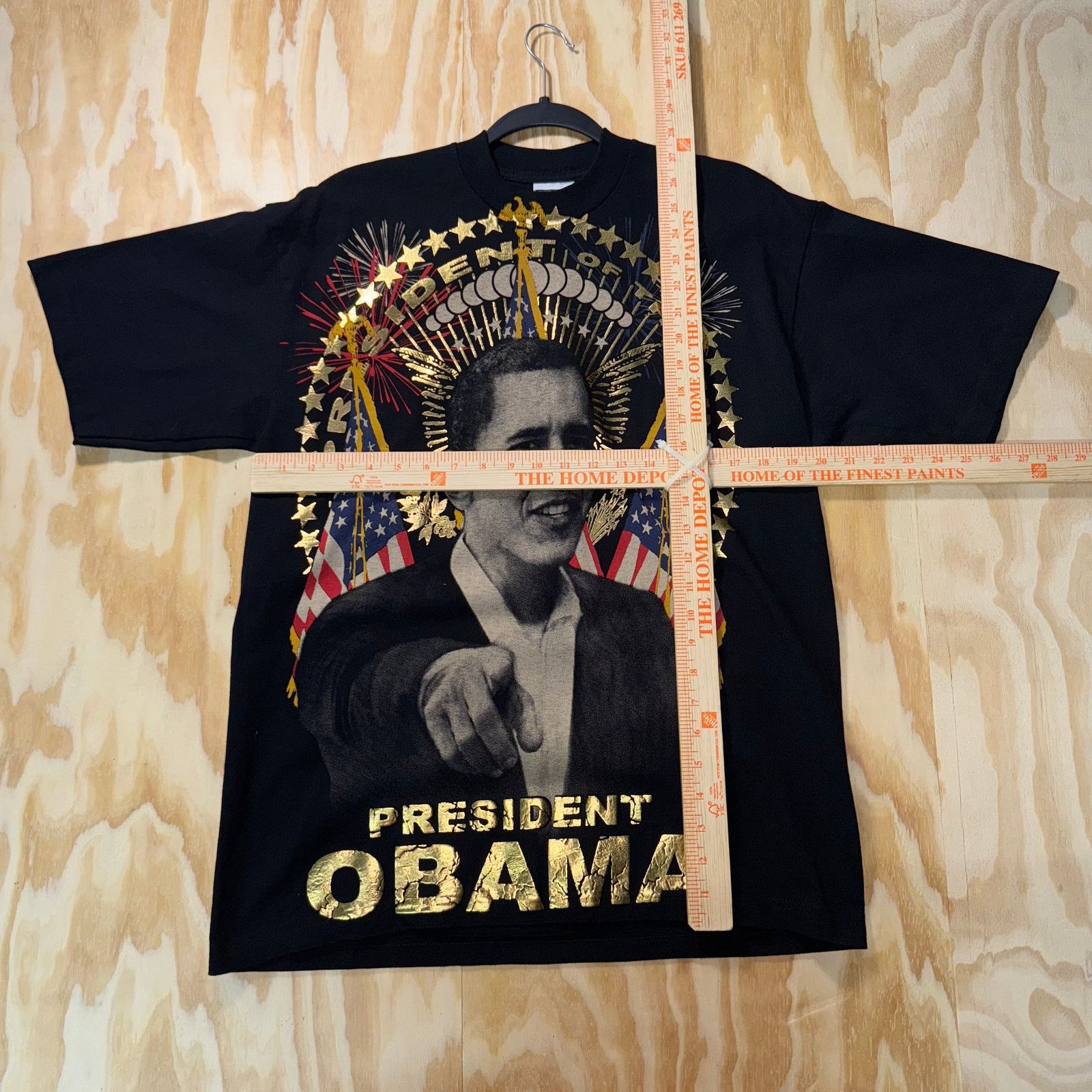 Vintage Vintage Y2K president of the United States AOP 2000s t-shirt Size US L / EU 52-54 / 3 - 4 Thumbnail