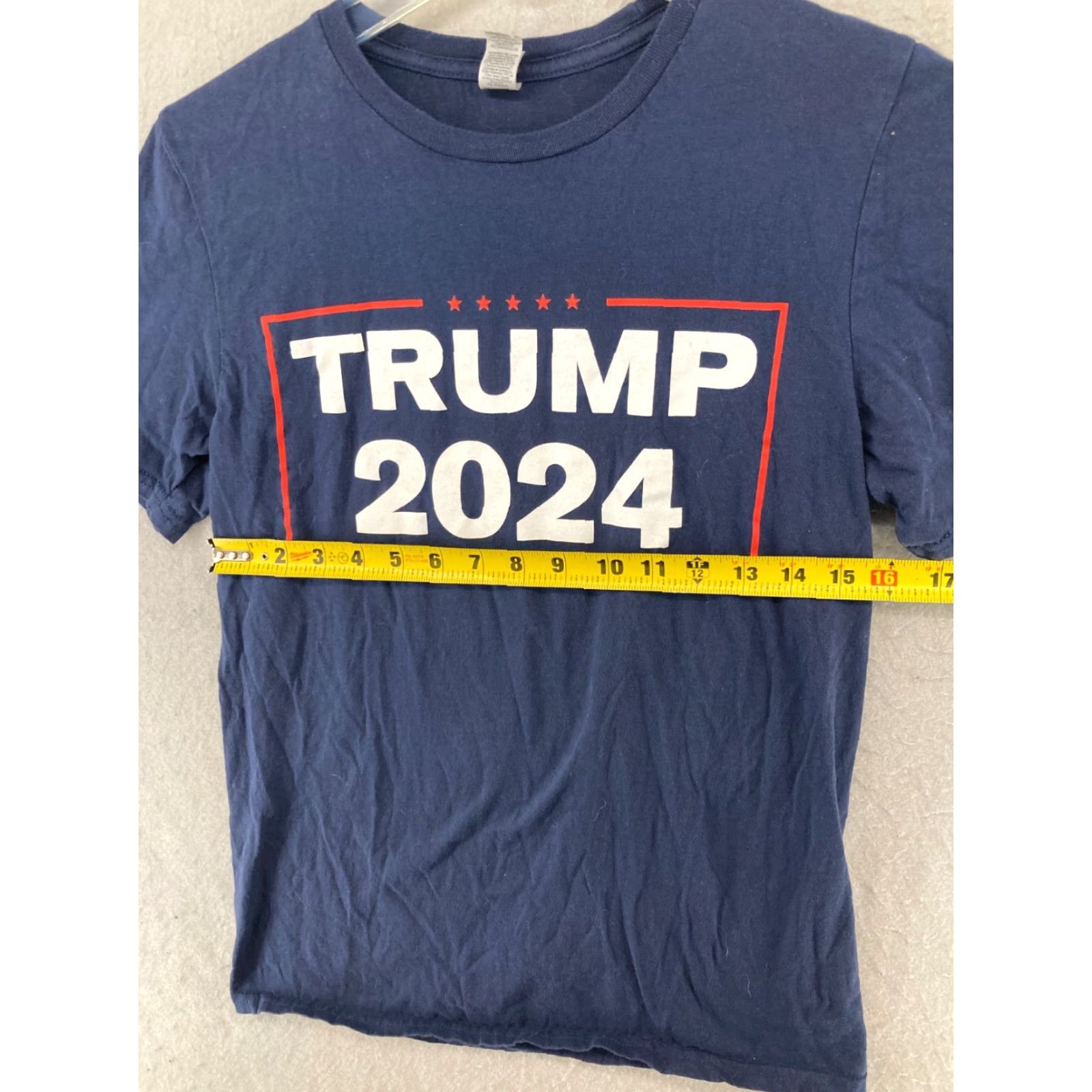 Gildan Trump 2024 Womens TShirt Blue Small Presidential Size S / US 4 / IT 40 - 2 Thumbnail