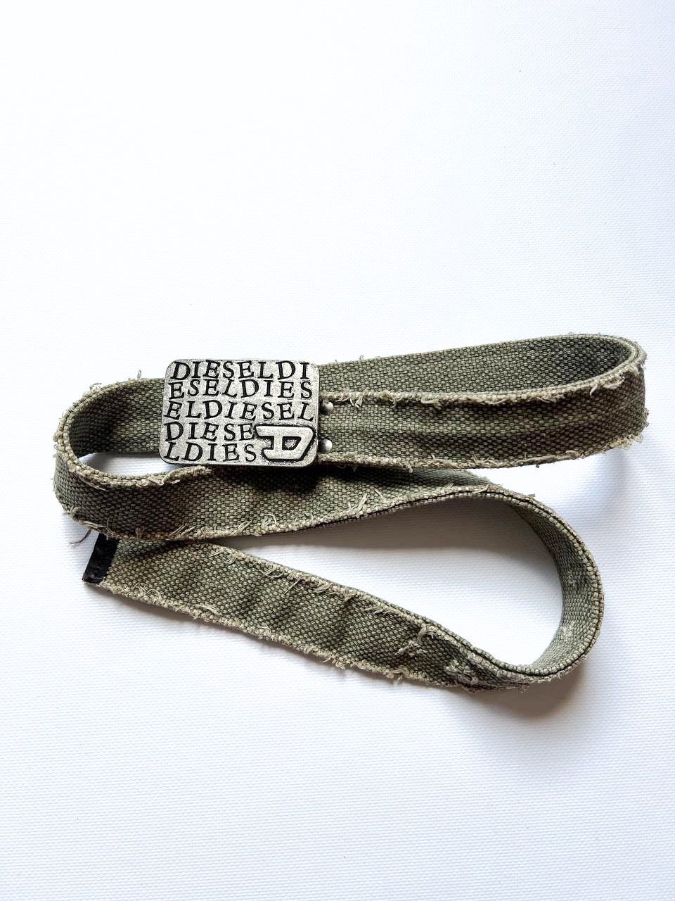Diesel × Japanese Brand Vintage Diesel big crazy logo buckle military belt punk y2k Size ONE SIZE - 4 Thumbnail