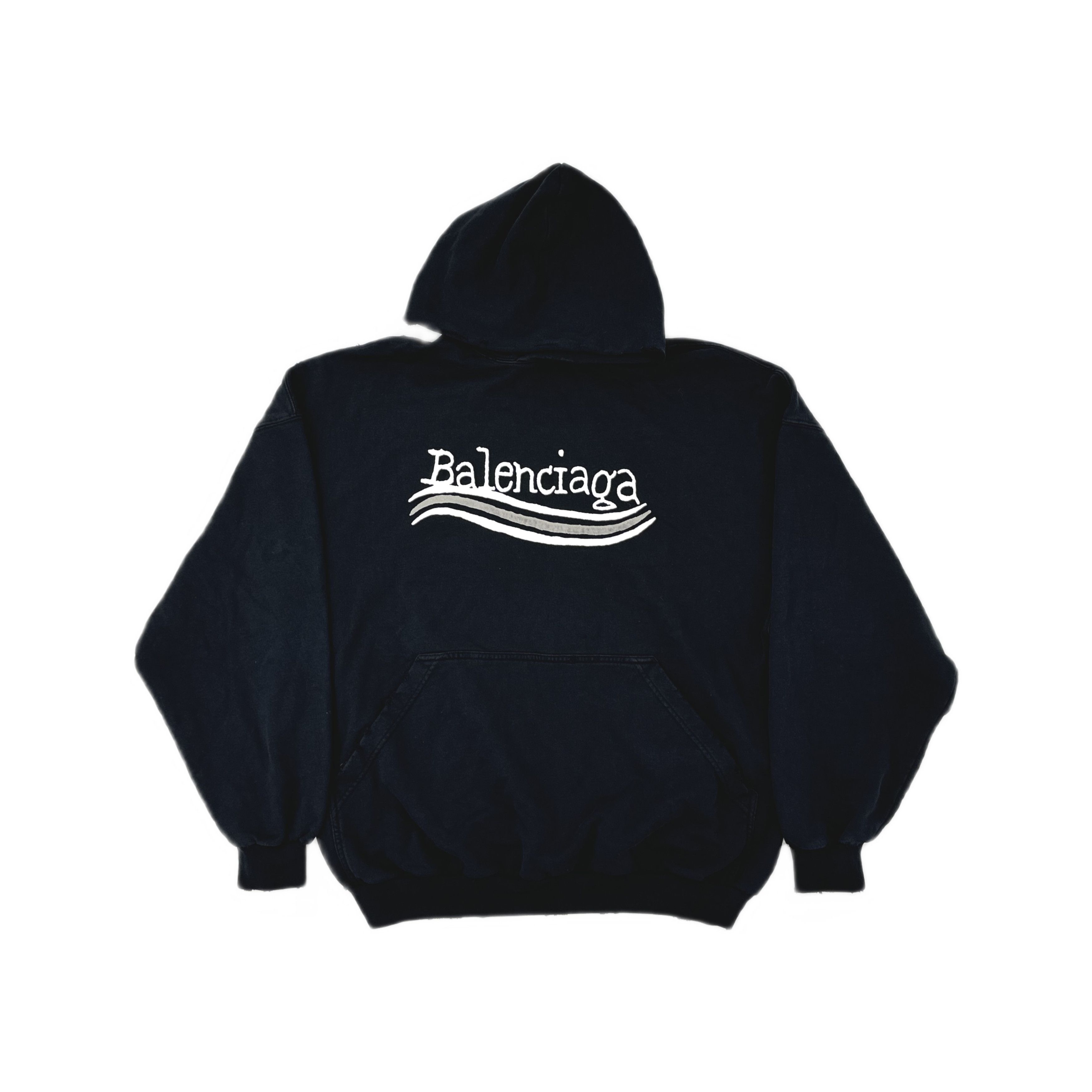 Balenciaga Balenciaga Wave Logo Hoodie Size S Size US S / EU 44-46 / 1 - 1 Thumbnail