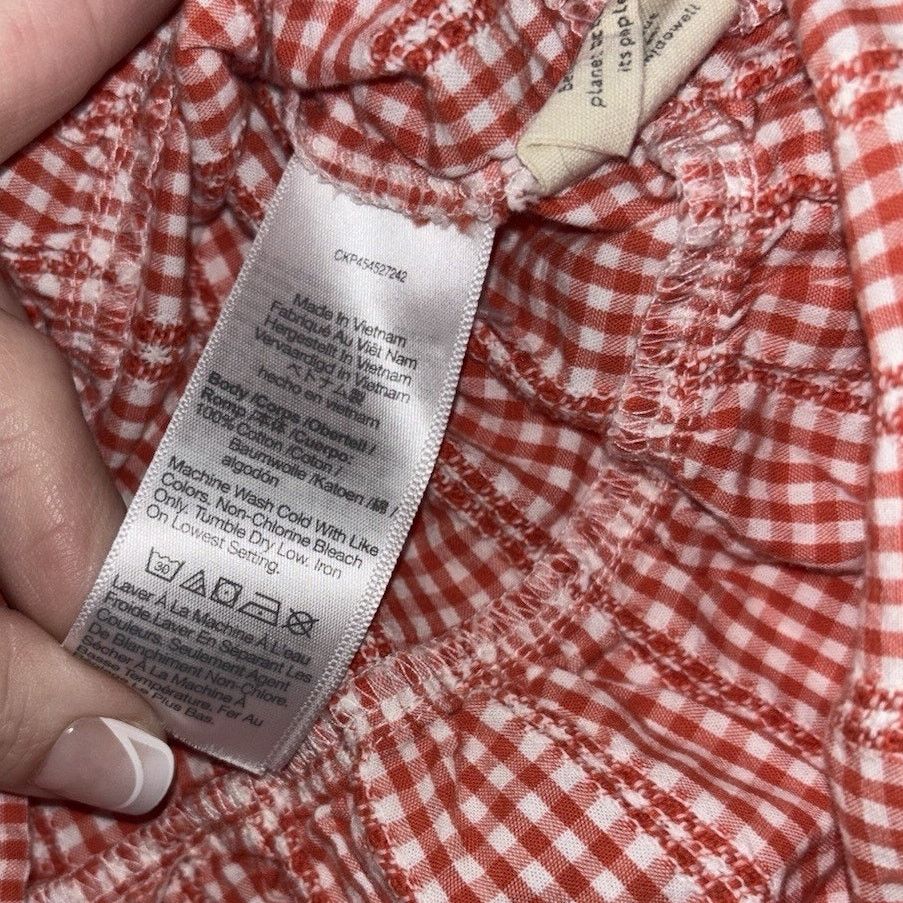 Madewell Madewell Women’s Top Red White Plaid Medium Size M / US 6-8 / IT 42-44 - 4 Thumbnail