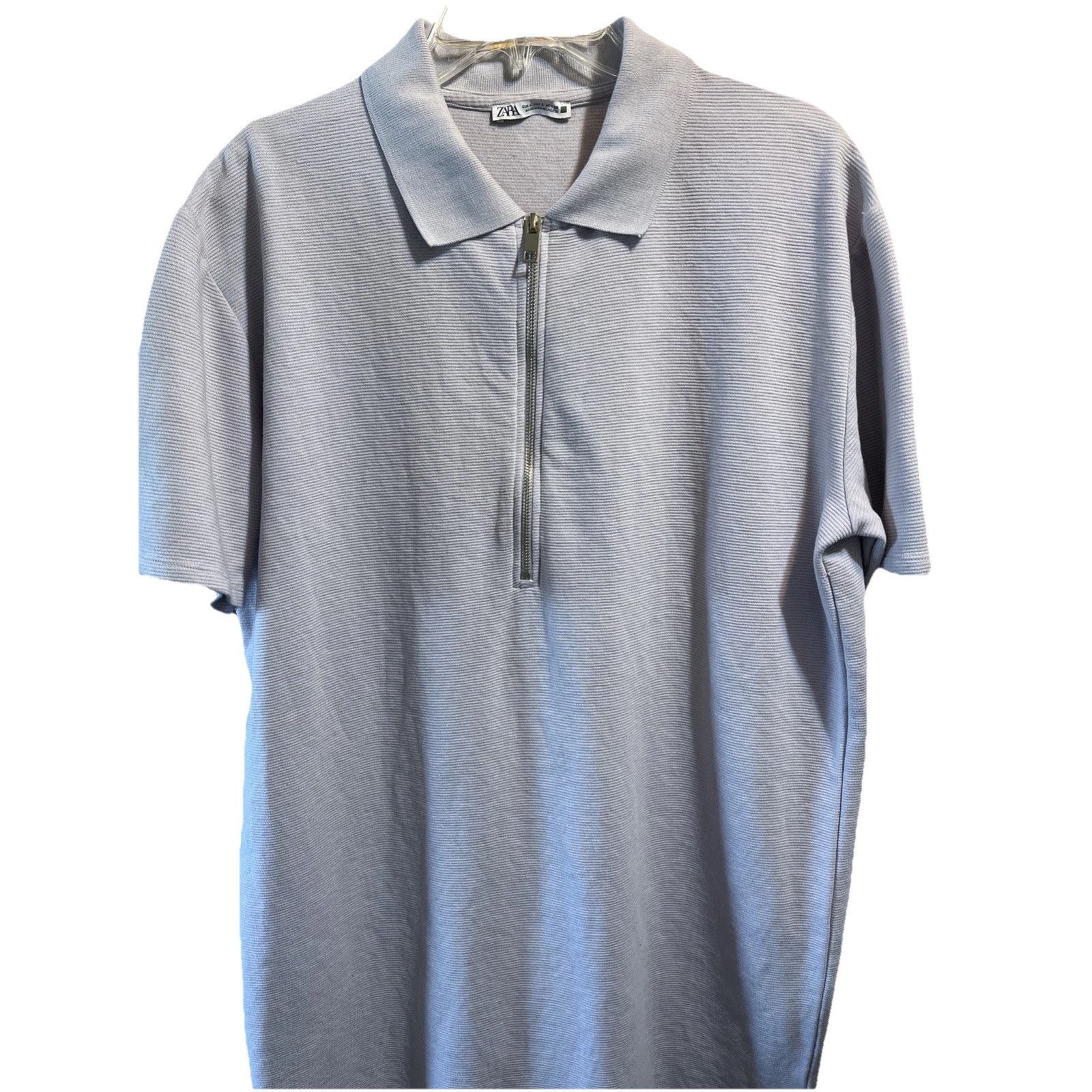 ★ZARA★ VISCOSE BLEND KNIT POLO SHIRT 100% WOOL KNIT POLO SHIRT - Green | ZARA United States