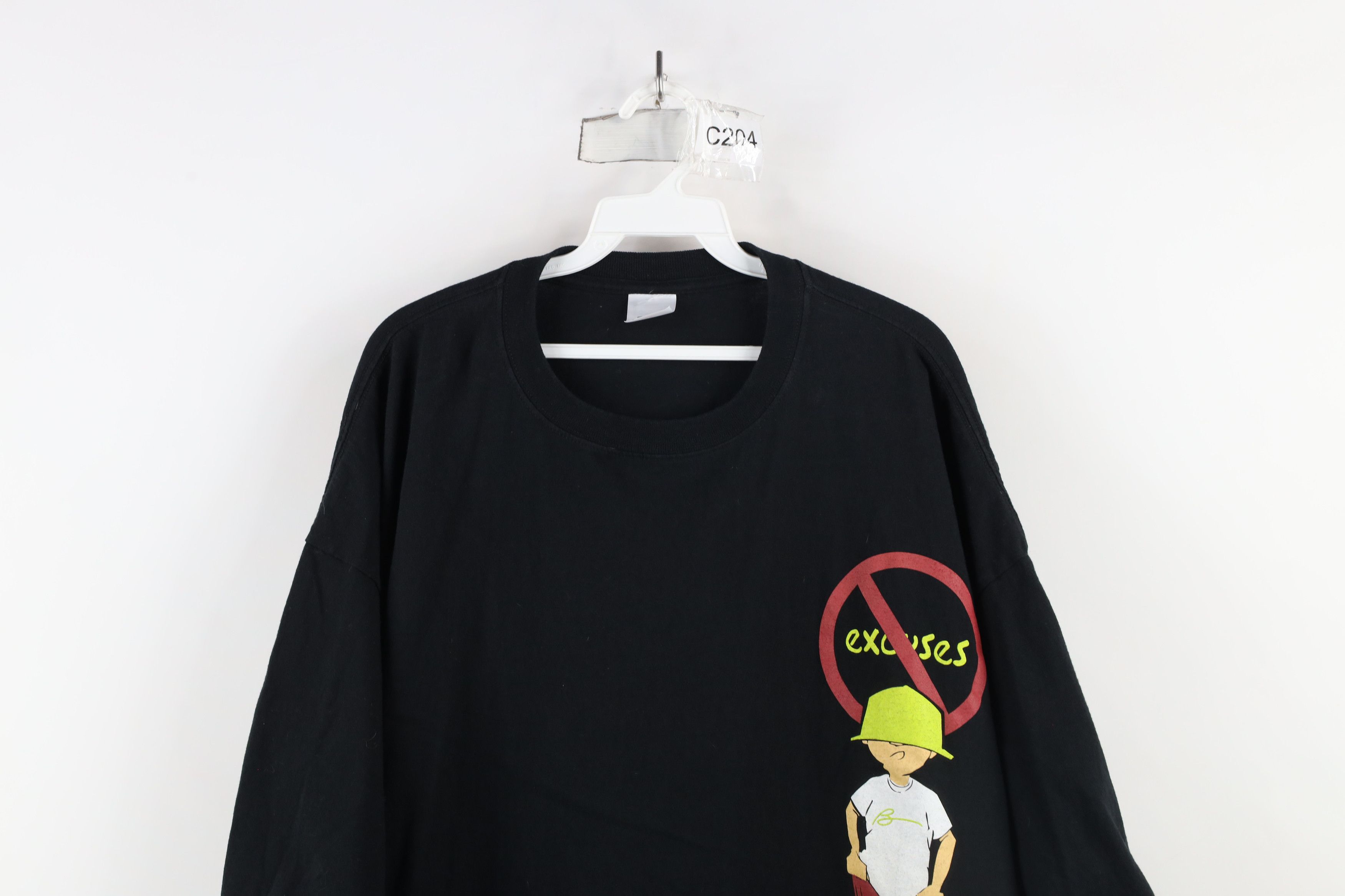 Vintage Vintage 90s Y2K Streetwear Make Moves Not Excuses T-Shirt Size US XXL / EU 58 / 5 - 2 Thumbnail