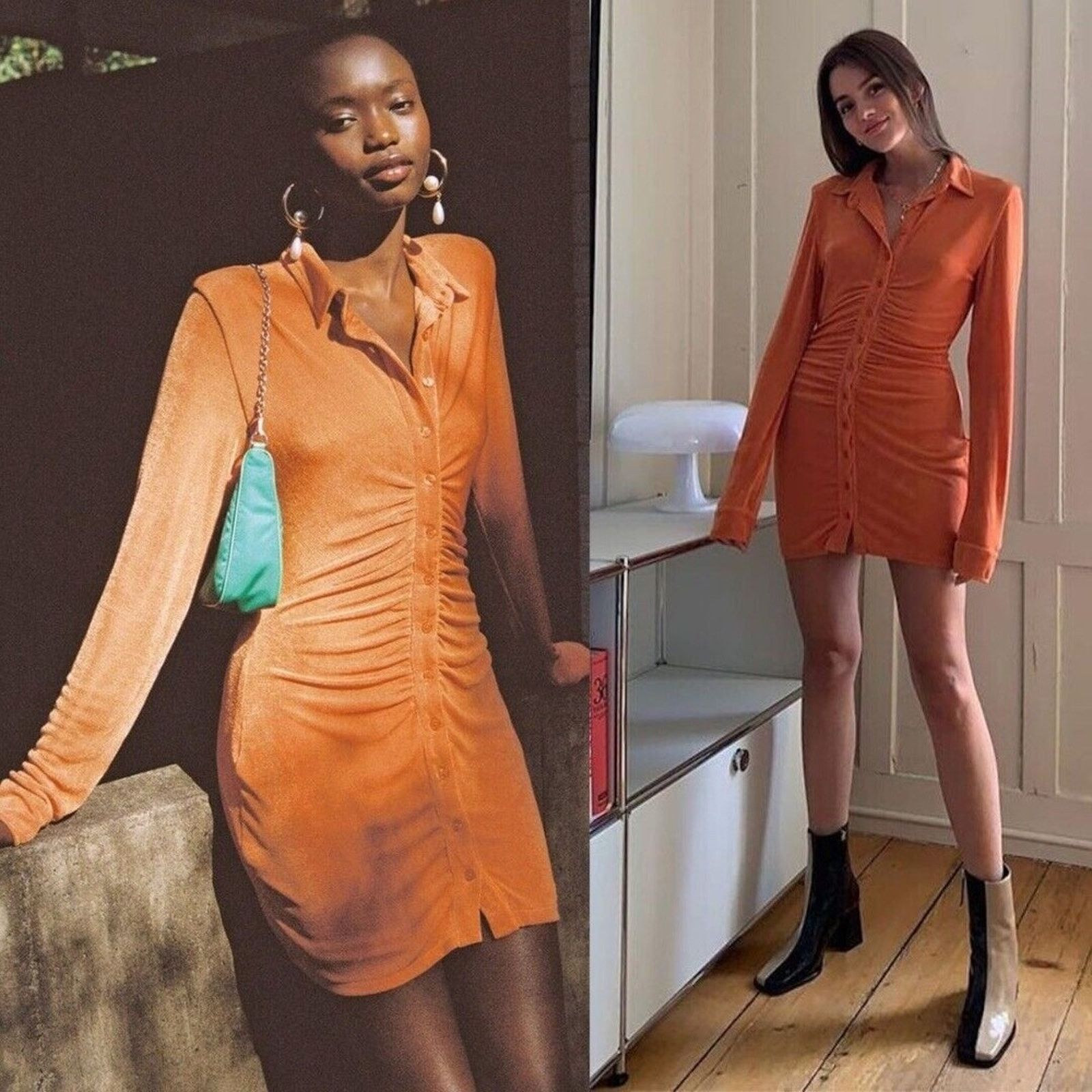 Other With Jean | Andy Dress Maple Orange XS Size XS / US 0-2 / IT 36-38 - 2 Thumbnail