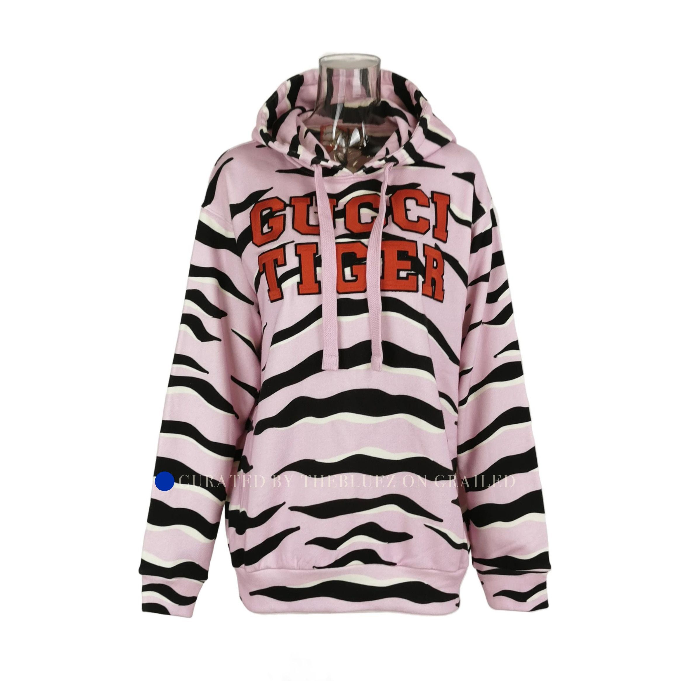 Gucci Pink Tiger Print Hoodie in Size M Size US M / EU 48-50 / 2 - 1 Thumbnail