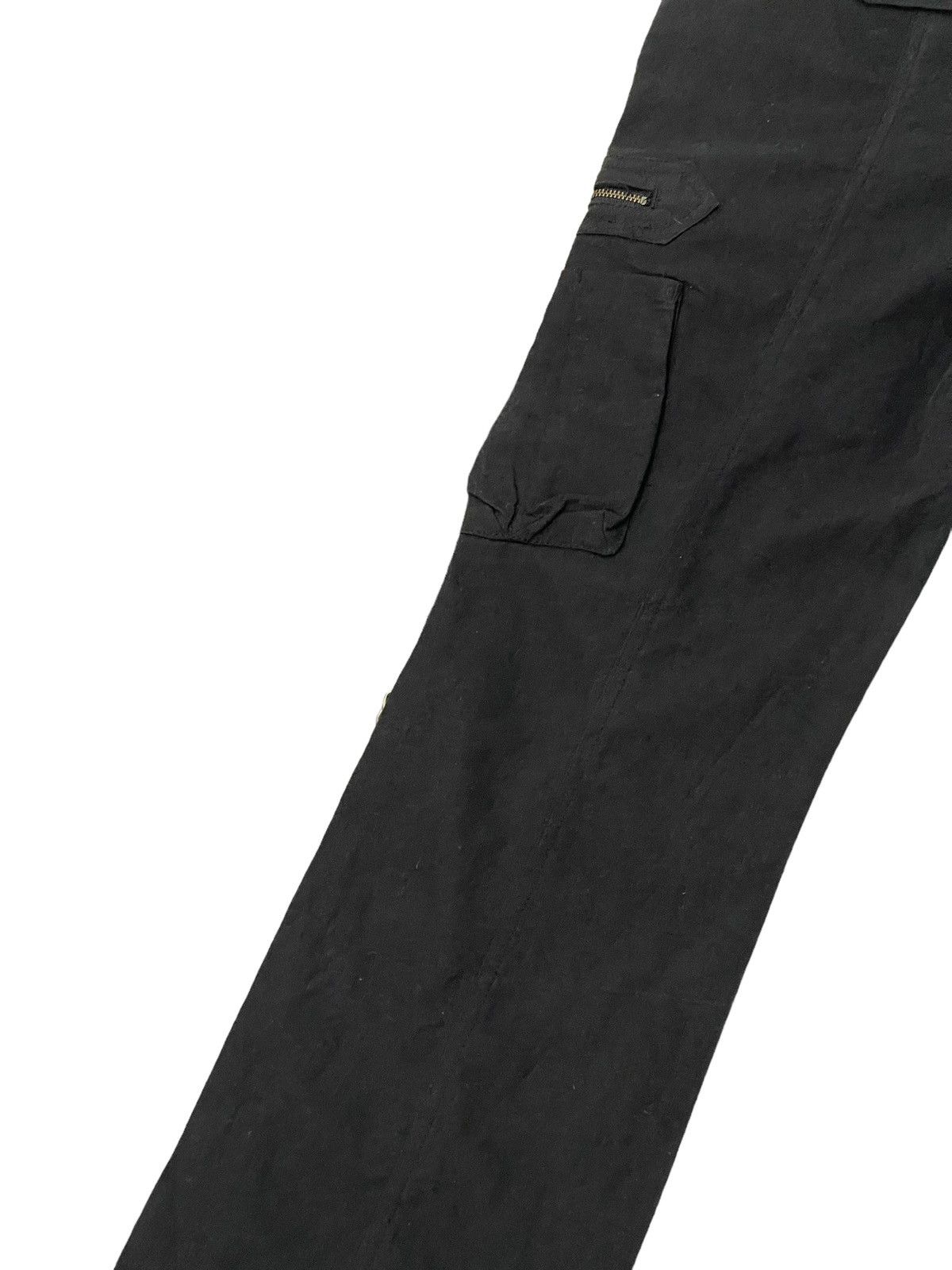 Japanese Brand Slight Flare Cargo Tornado Mart Slim Low Rise Boot Cut 7🟦7 Size US 29 - 16 Thumbnail