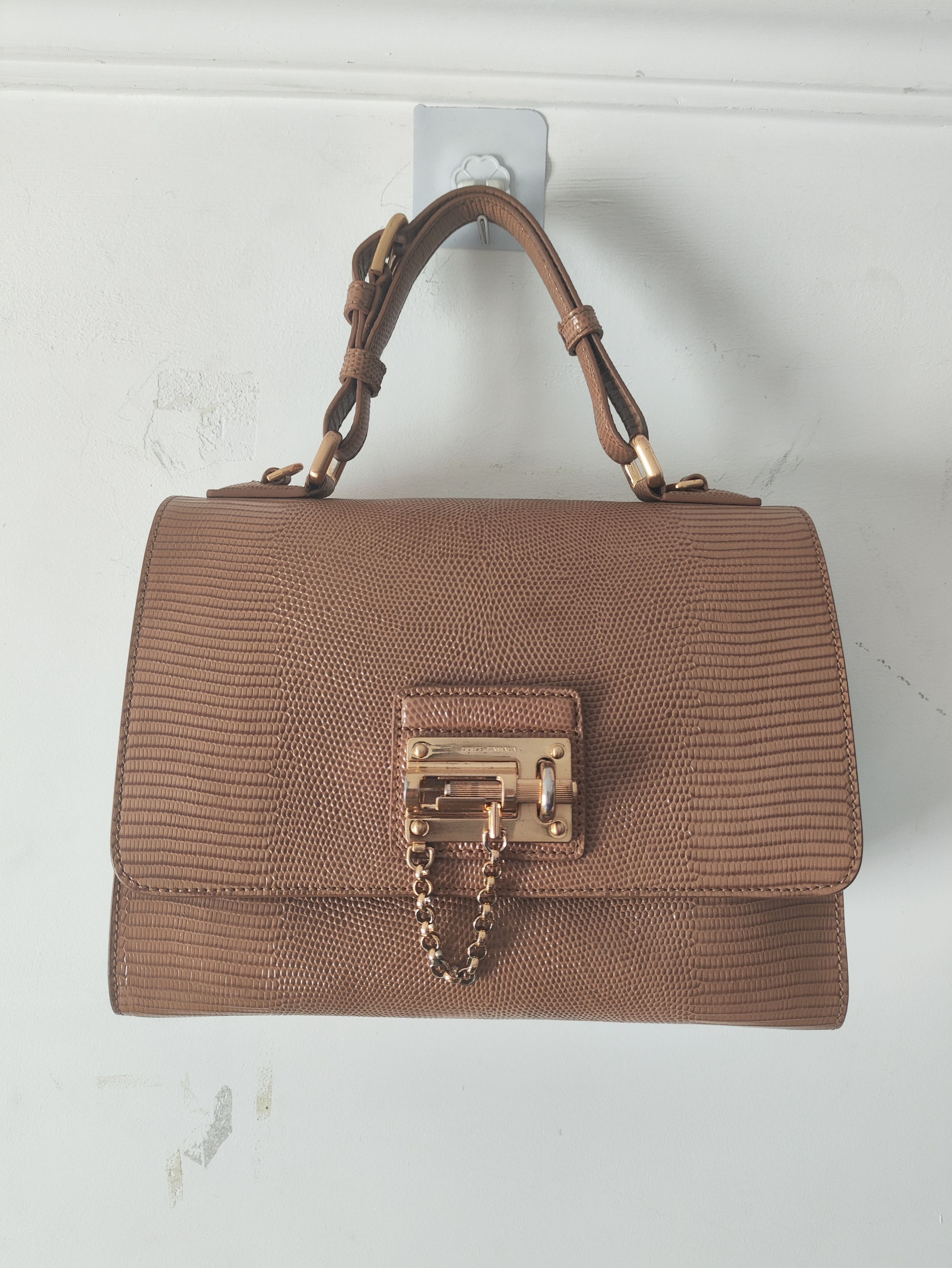 Dolce & Gabbana DG FW15 Lizard Skin Handbag Size ONE SIZE - 1 Thumbnail