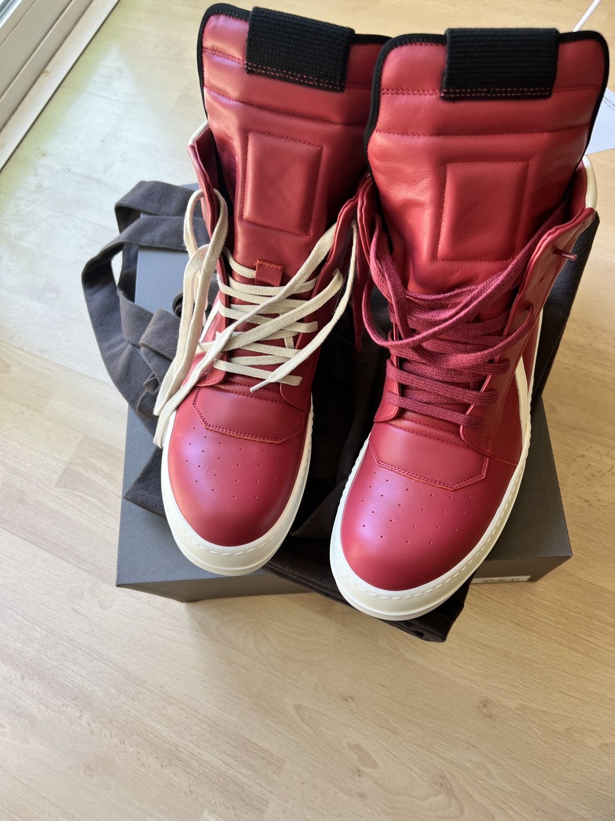 Rick Owens Rick Owens Carnelian Red Geobasket | Grailed display picture 2