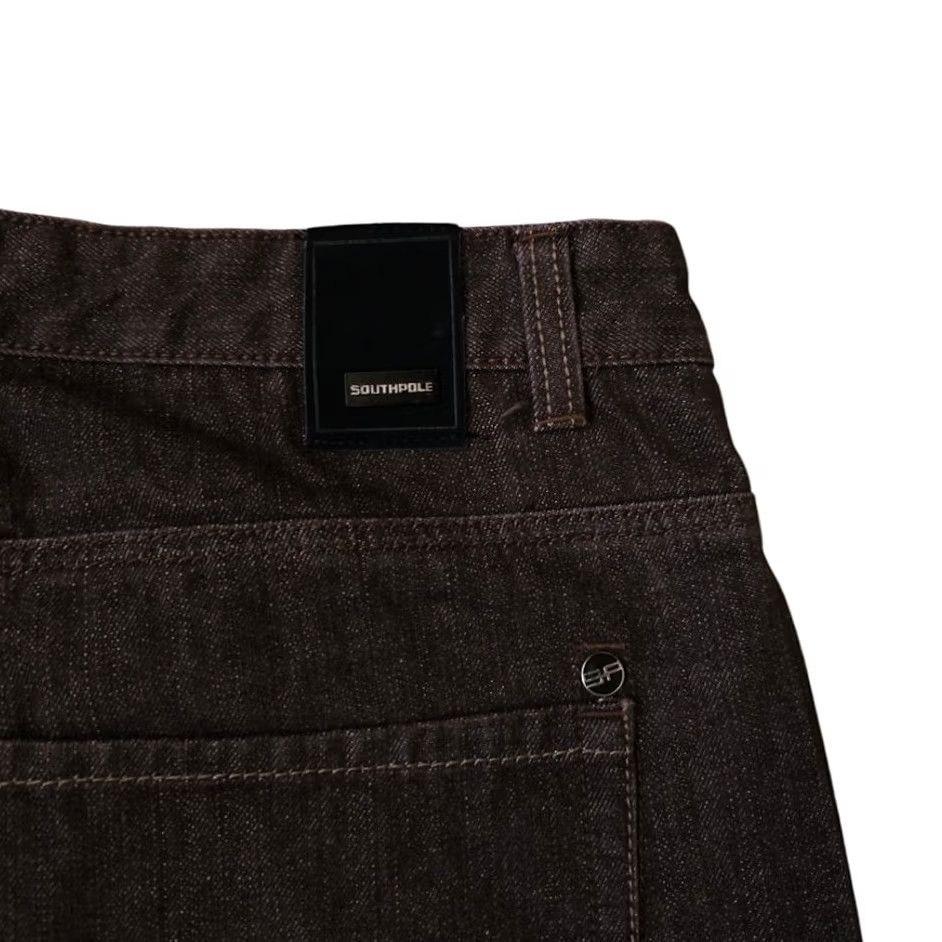 Southpole VINTAGE Southpole Jeans Mens Size 42x32 Brown Y2K Wide-Leg Baggy Skater Jeans Mens 42 Brown Y2K Wide Leg Baggy Skater Size US 42 / EU 58 - 5 Thumbnail
