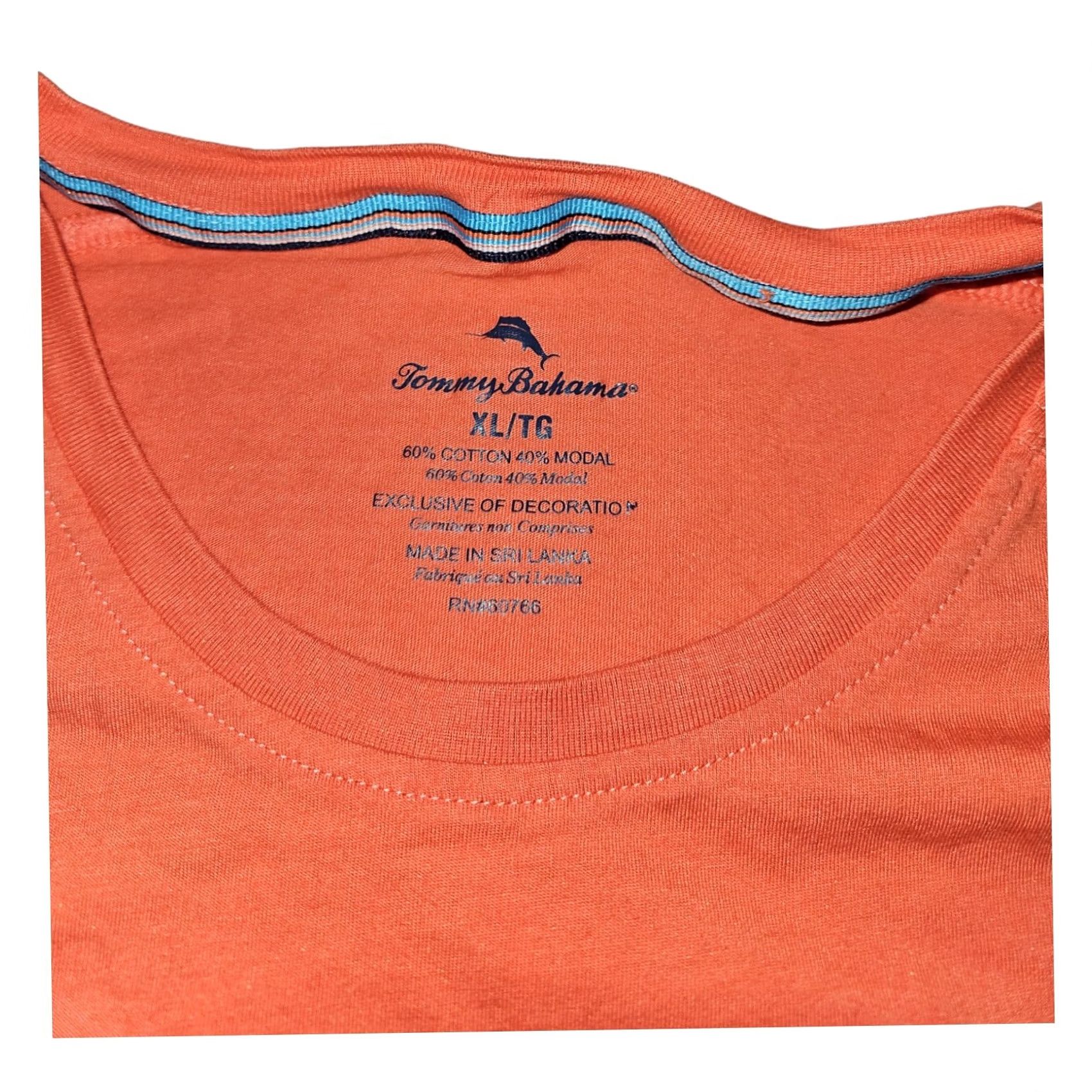 Tommy Bahama VINTAGE Tommy Bahama Shirt XL Men's Short Sleeve Orange Embroidered Logo Casual Vacation Size US XL / EU 56 / 4 - 2 Thumbnail