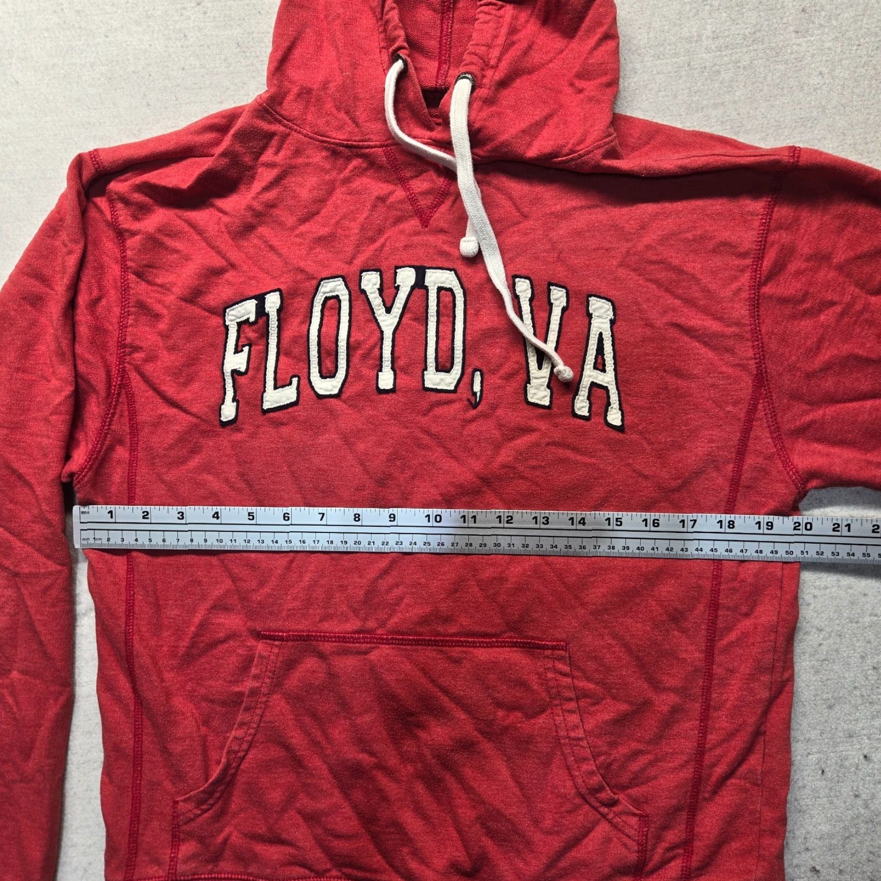 Vintage Virginia Floyd Hoodie Sweater Long Sleeve Adult M Red Mens Size US M / EU 48-50 / 2 - 4 Thumbnail