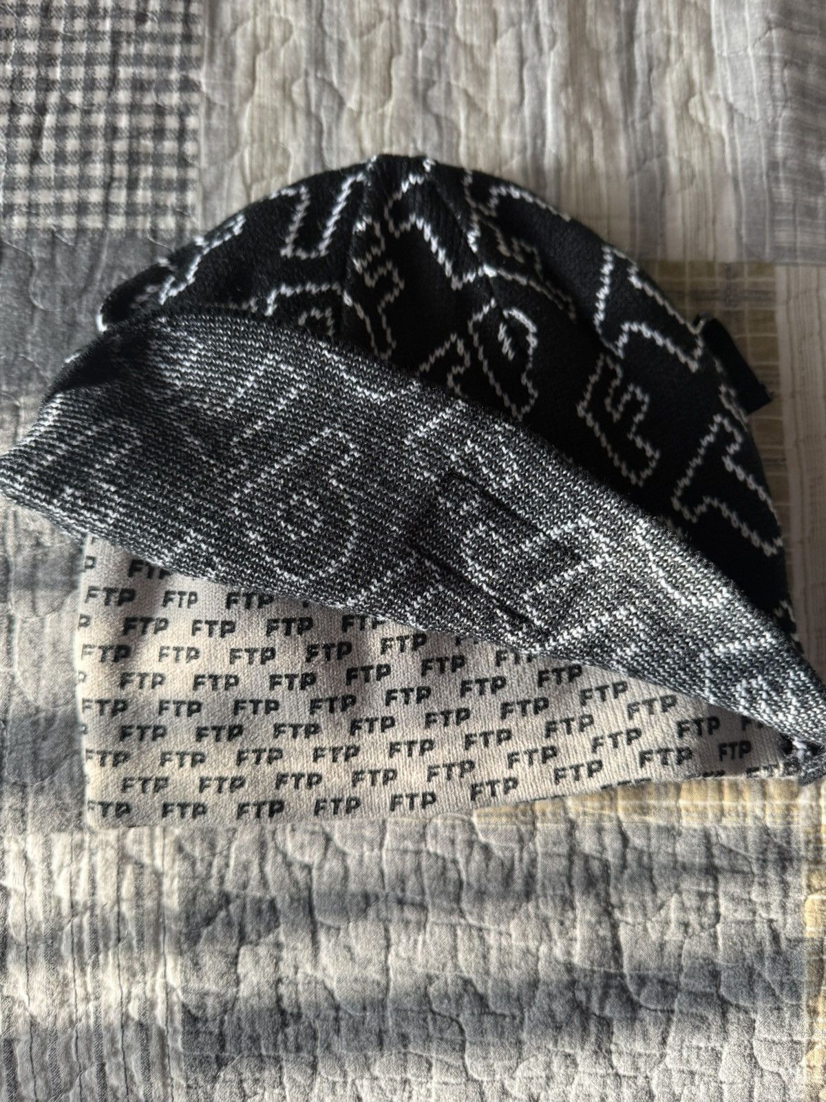 Fuck The Population FTP Zipper Beanie Black NEW Size ONE SIZE - 3 Thumbnail