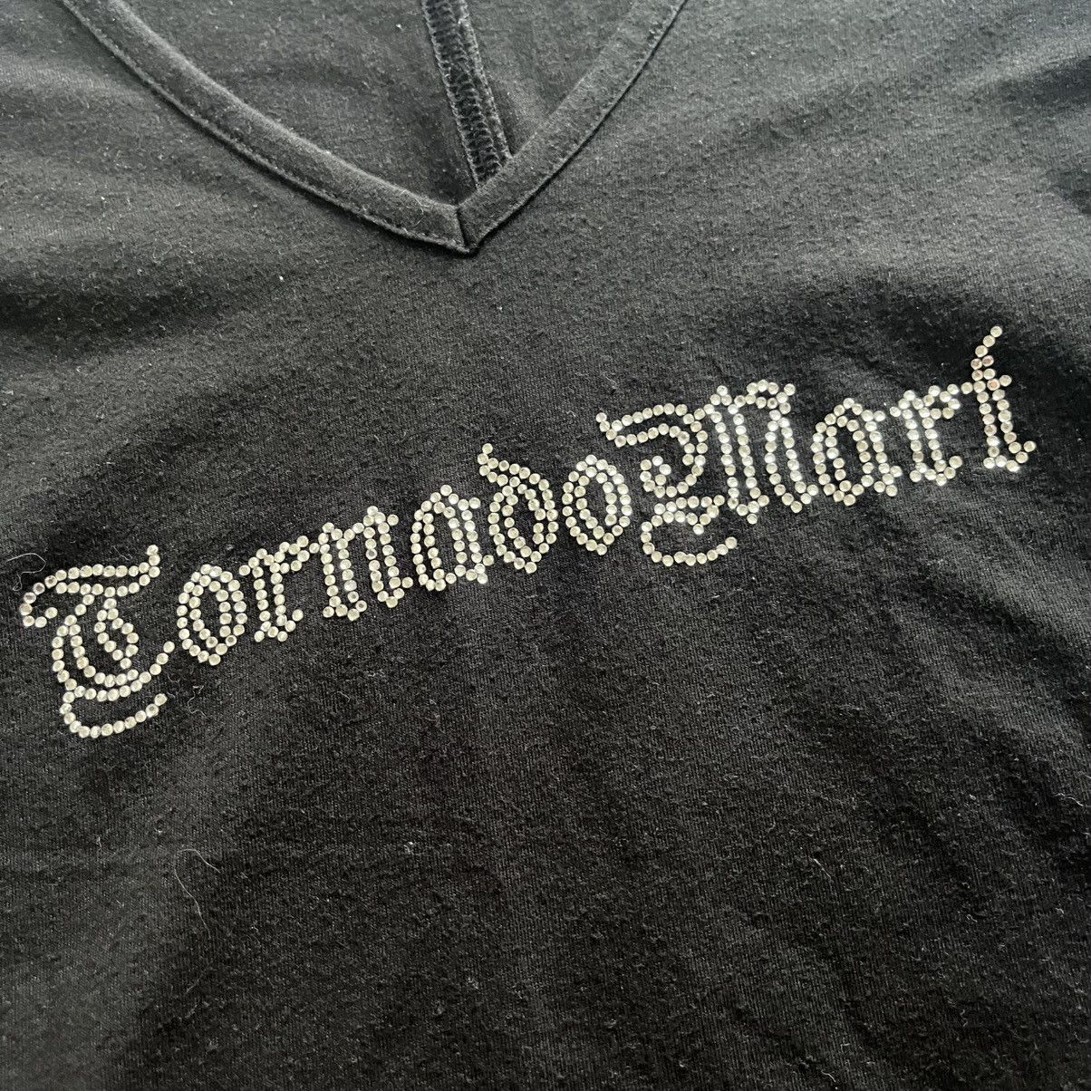 Tornado Mart Tornado Mart Rhinestone Logo Half Sleeve Shirt Black Size US S / EU 44-46 / 1 - 3 Thumbnail