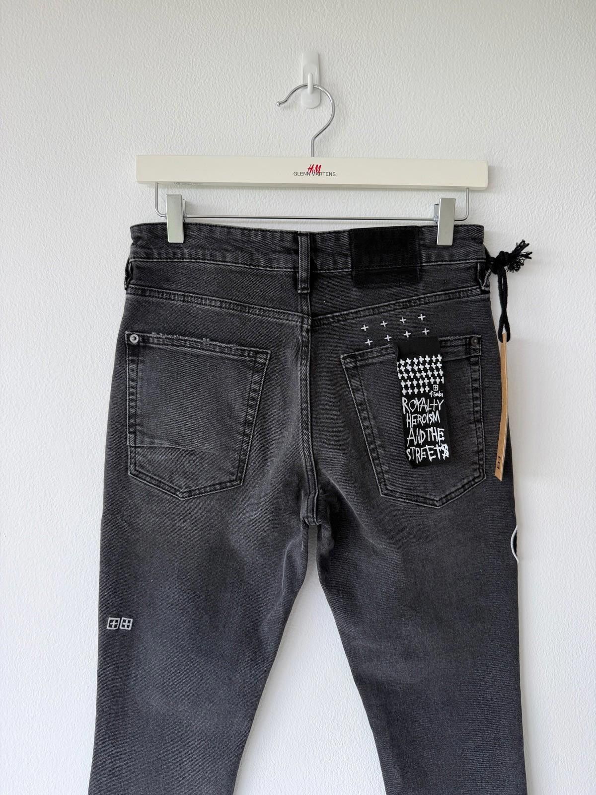 Ksubi new Ksubi mens jeans van winkle roadhouse black patched 32 Size US 32 / EU 48 - 6 Thumbnail