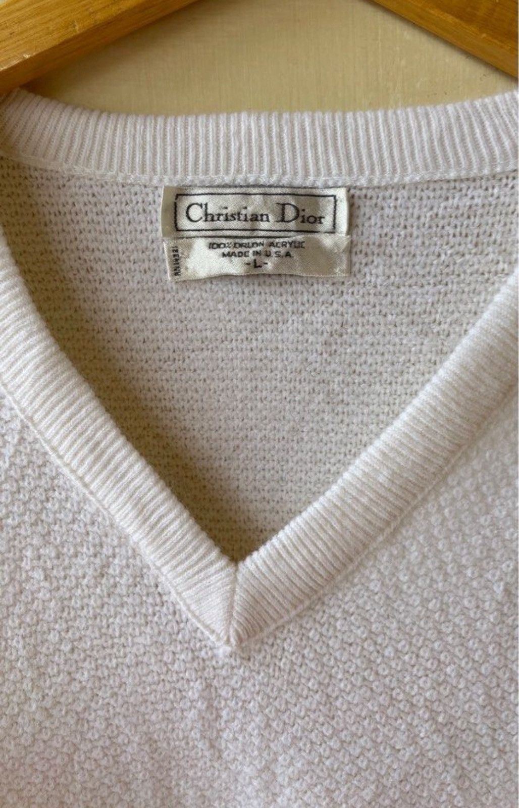 Christian Dior Monsieur Christian Dior V neck Sweatshirt Size US L / EU 52-54 / 3 - 3 Thumbnail