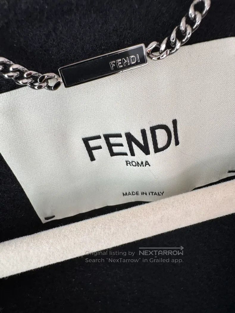 Fendi Fendi Black classic cashmere cloak coat Size XS / US 0-2 / IT 36-38 - 3 Thumbnail