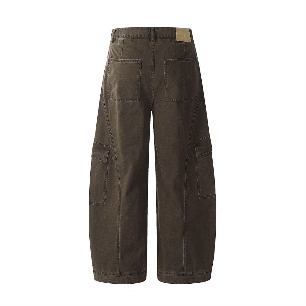 Japanese Brand × Jean Loose stitching washed cargo punk distressed scimitar pants Size US 32 / EU 48 - 2 Thumbnail