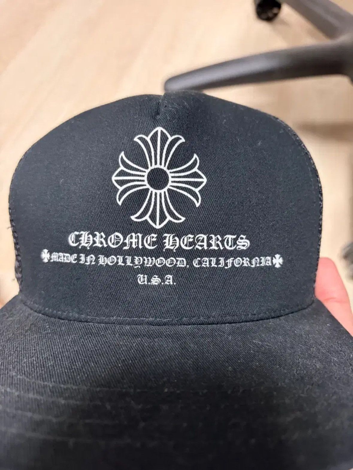 Chrome Hearts Cross Embroidered Hollywood Hat Size ONE SIZE - 2 Thumbnail