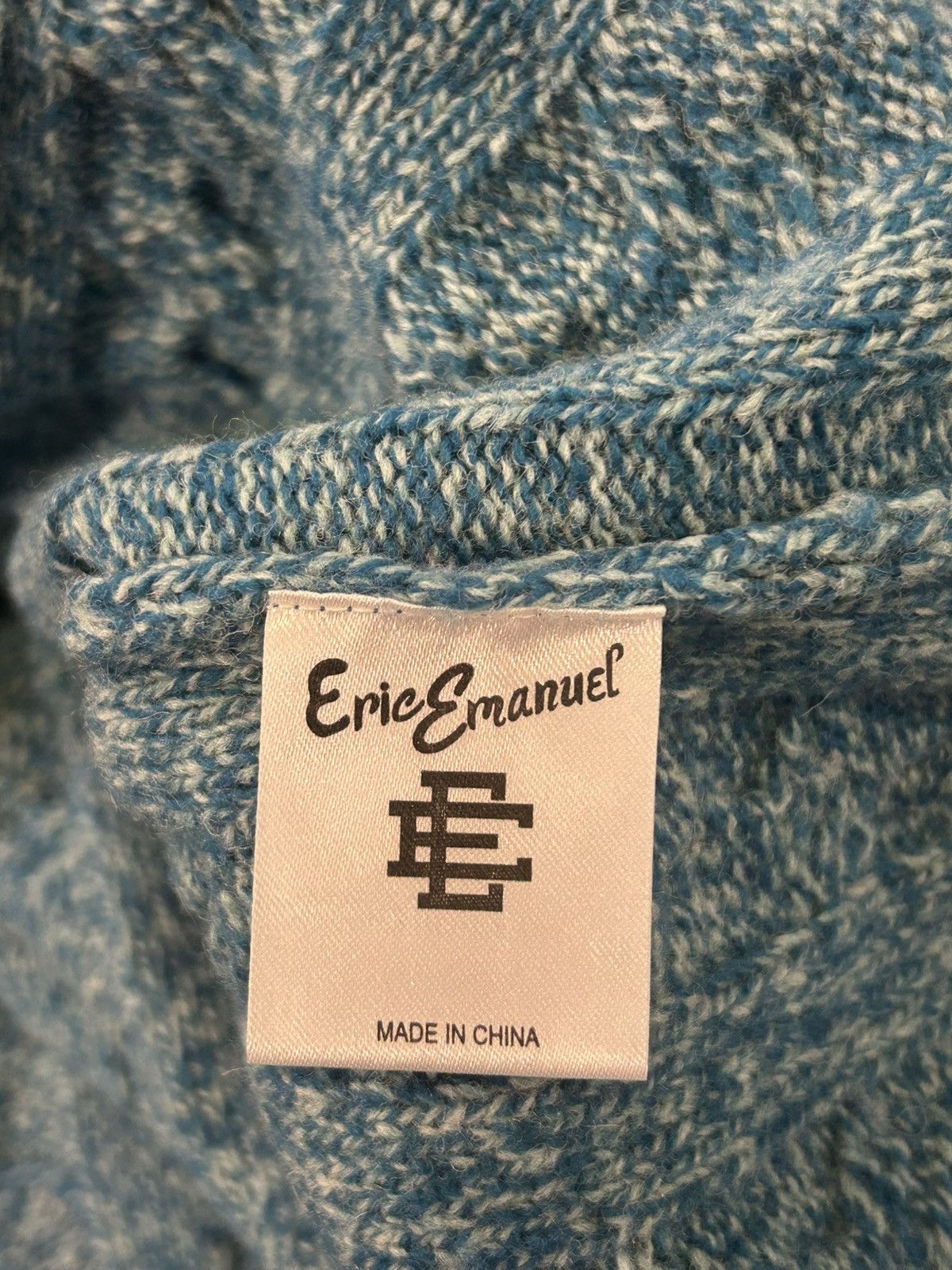 Eric Emanuel Eric Emanuel EE Cable Knit Zip-Up Hoodie Size US L / EU 52-54 / 3 - 4 Thumbnail