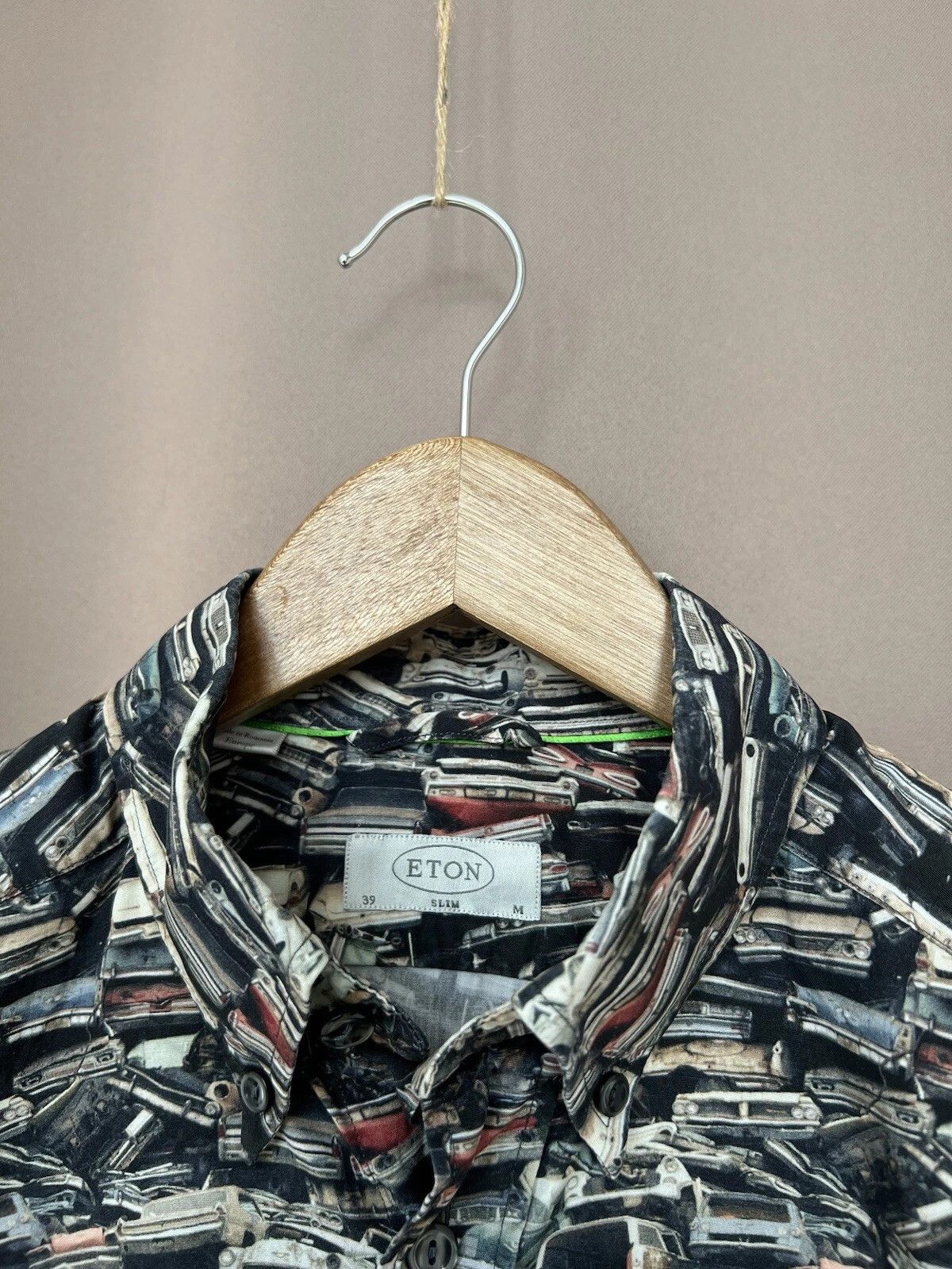Eton Eton Button Down Shirt Monogram Car Print Mens Size M Size US M / EU 48-50 / 2 - 10 Thumbnail
