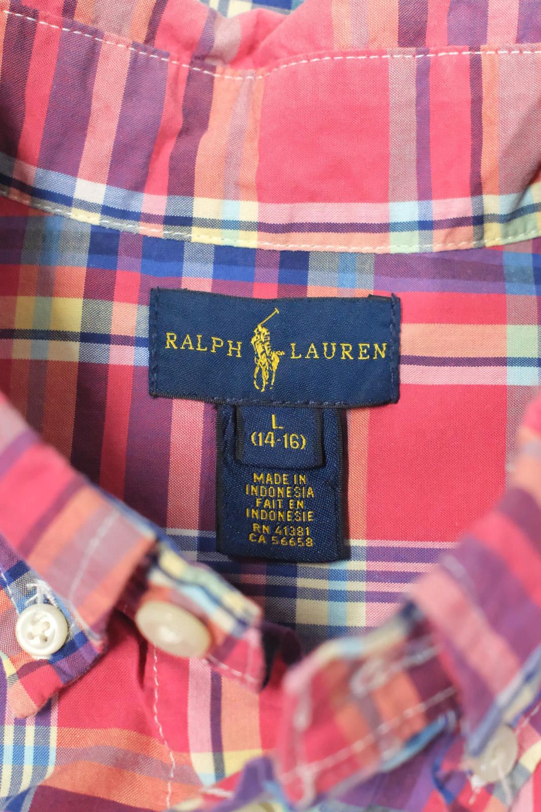 Polo Ralph Lauren 90's Polo Ralph Lauren Plaid Long Sleeve Button-Up Size US S / EU 44-46 / 1 - 3 Thumbnail
