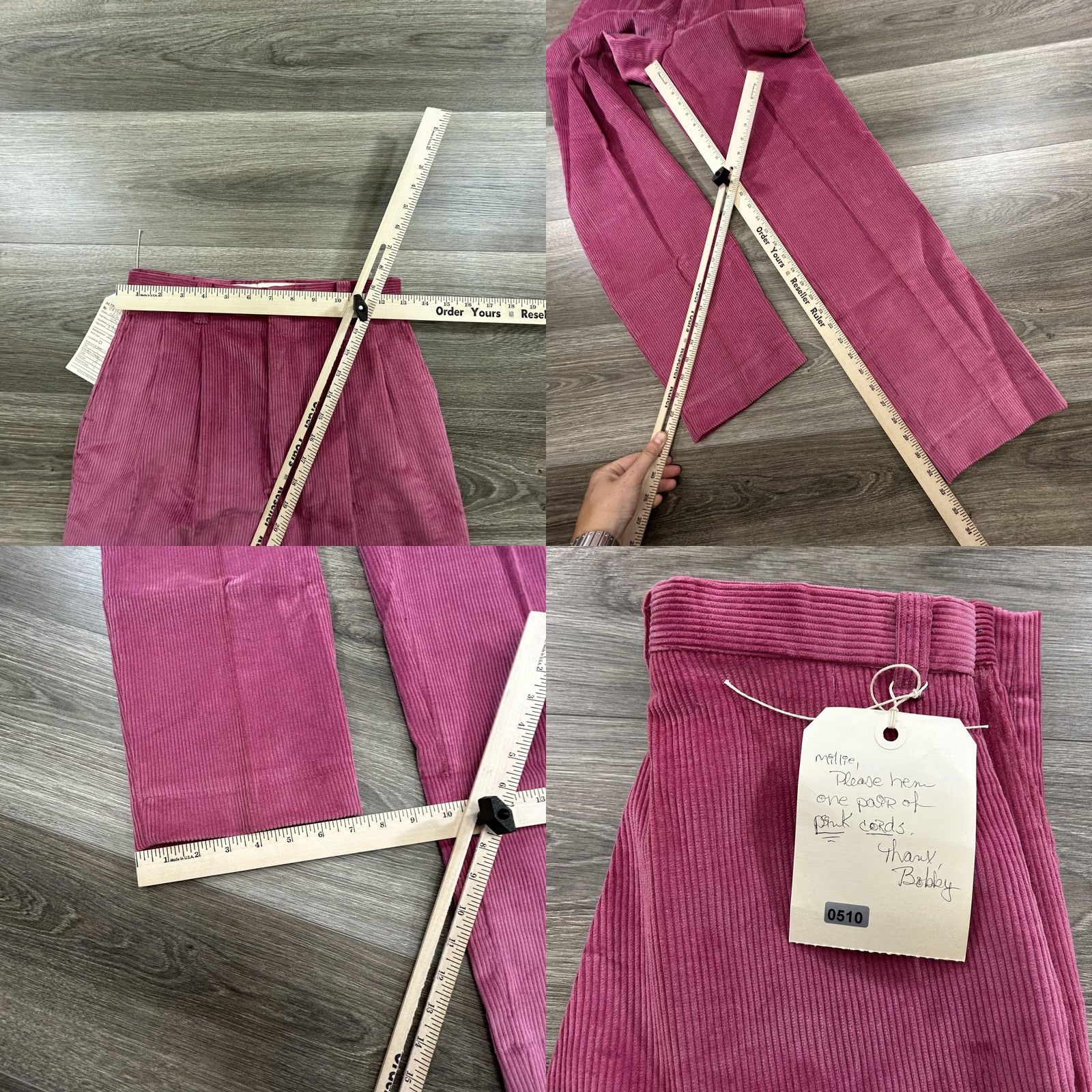 American Eagle Outfitters VINTAGE American Eagle Outfitters Corduroy Pants Womens 26x32 Pleated Pink 80s 90s Preppy Mens Womens Girls Boys Size 26" / US 2 / IT 38 - 8 Thumbnail