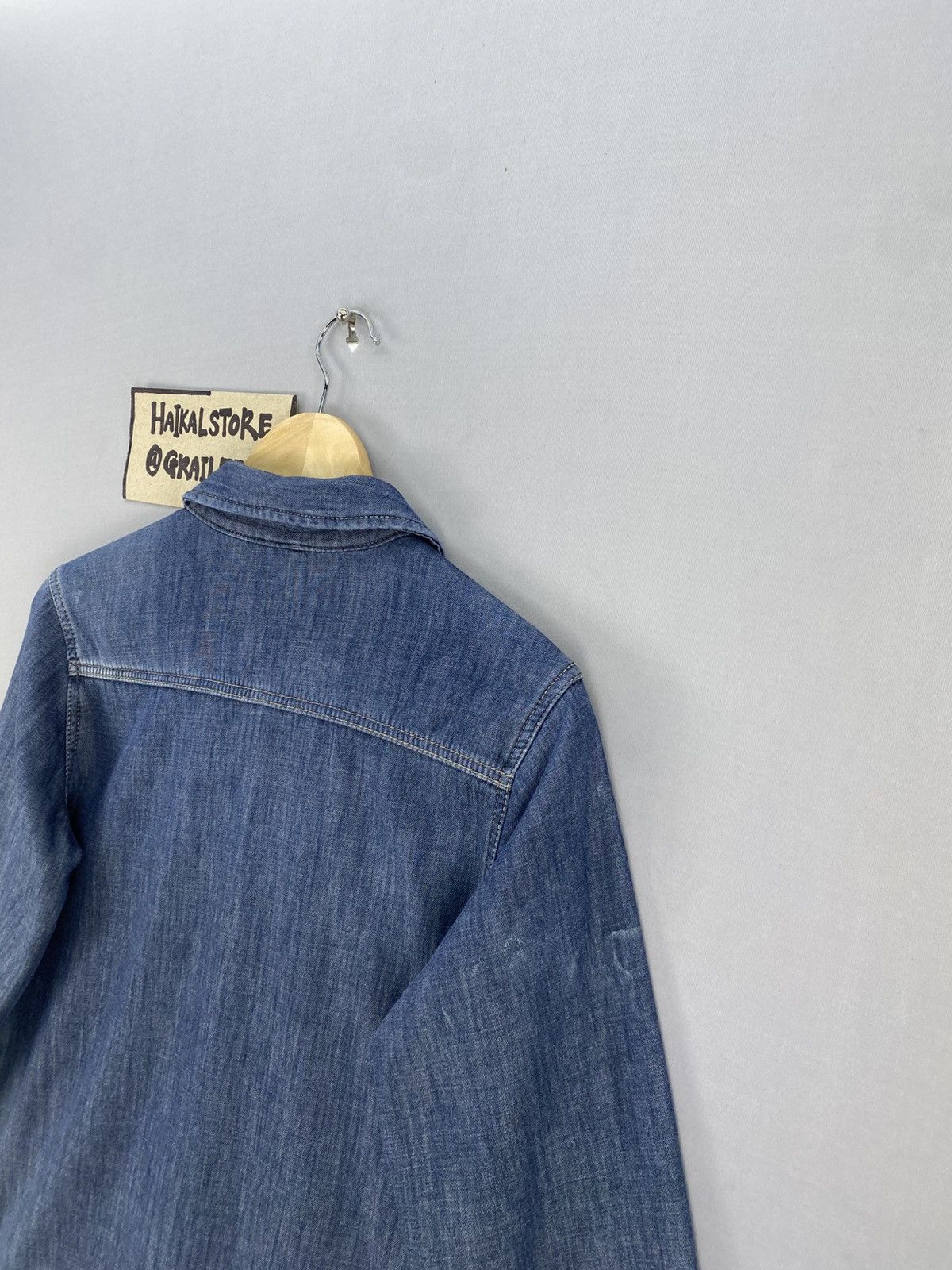 Japanese Brand Vintage Closshi Premium Blue Denim Jacket Size S / US 4 / IT 40 - 5 Thumbnail