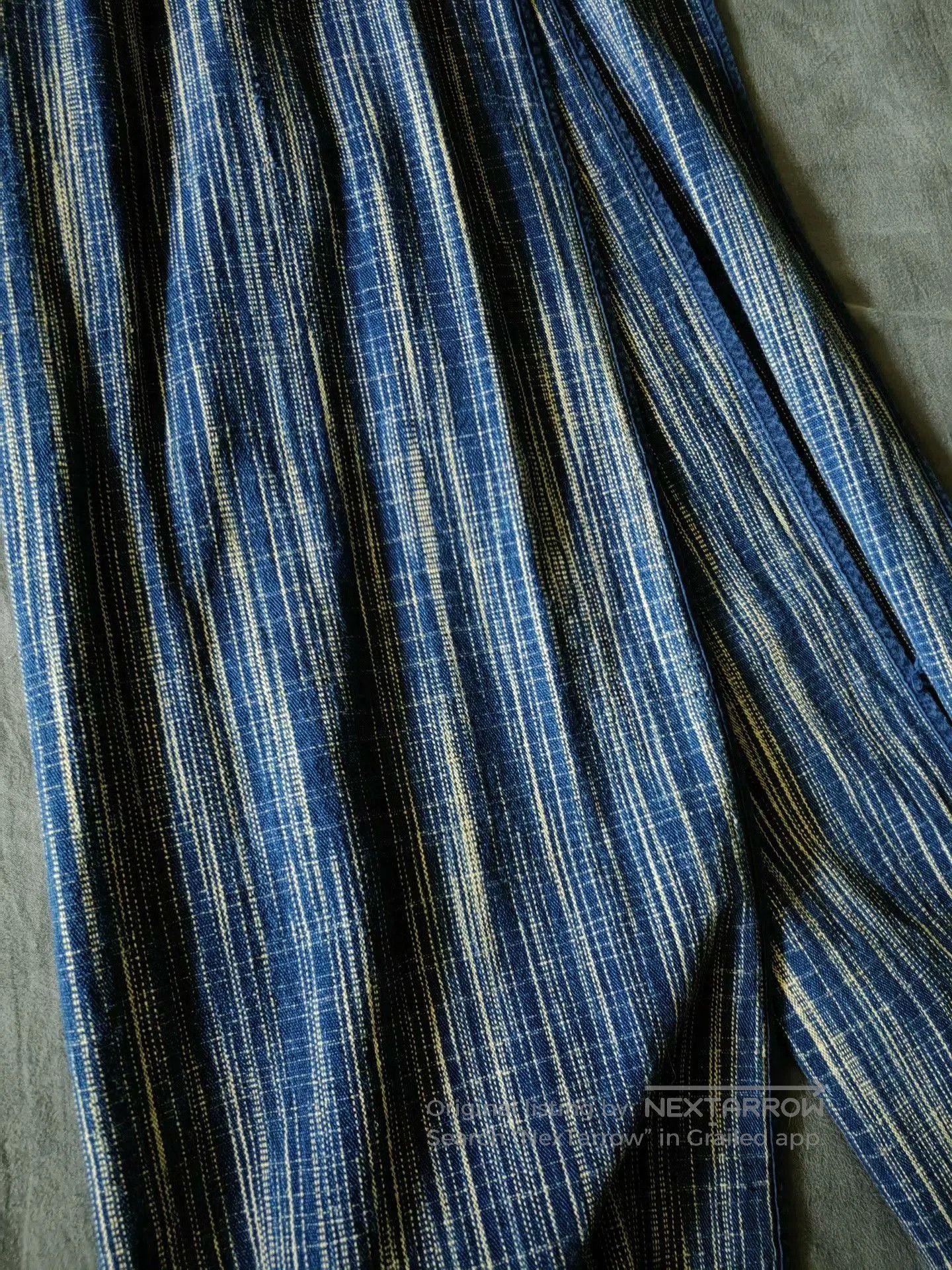 Other Vintage Handmade Blue Dyed Scarf. Size ONE SIZE - 3 Thumbnail