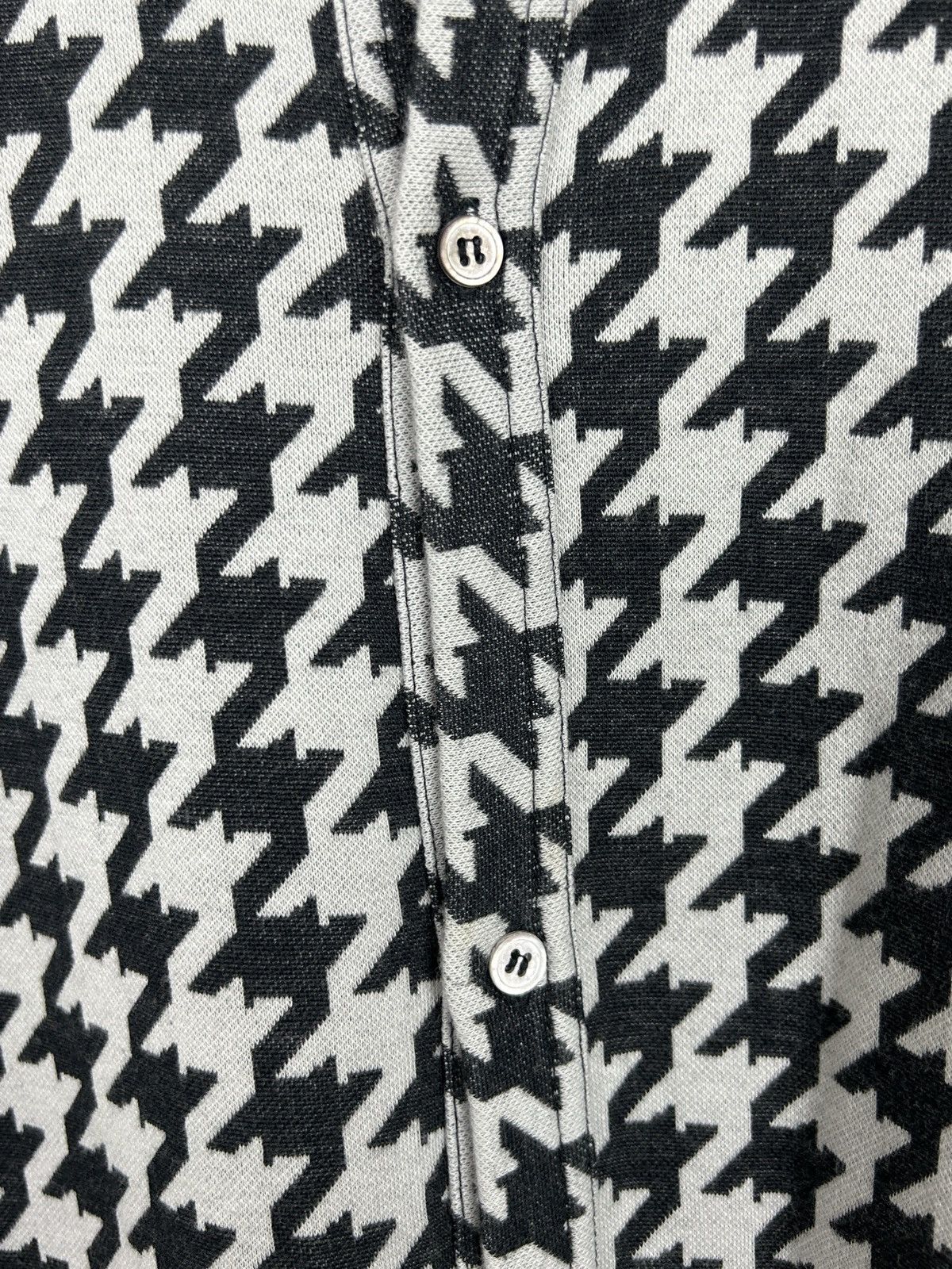 Comme des Garcons 00s Vintage Comme Des Garcons 2004 Houndstooth Button Up LS Size L / US 10 / IT 46 - 4 Thumbnail