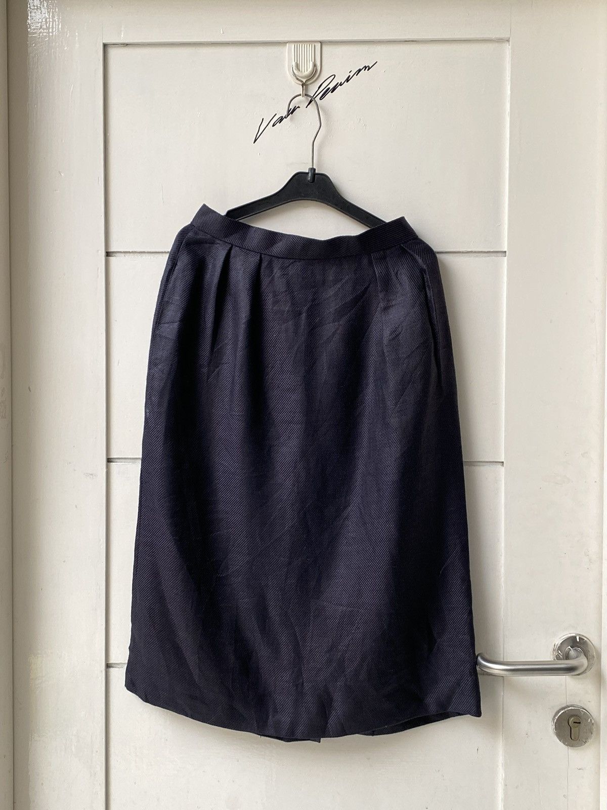 Christian Dior Monsieur Christian Dior pret a porter Navy Skirt Size 22" - 6 Thumbnail