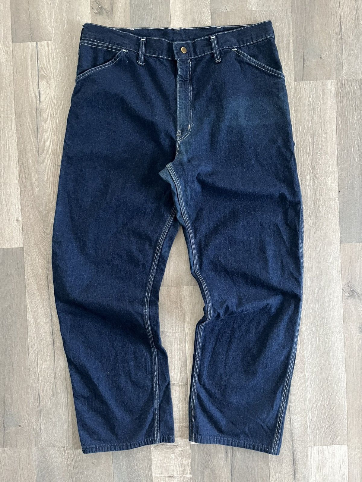 Carhartt Vintage 80s Carhartt Contrast Stitch Carpenter Pants Size US 38 / EU 54 - 1 Thumbnail