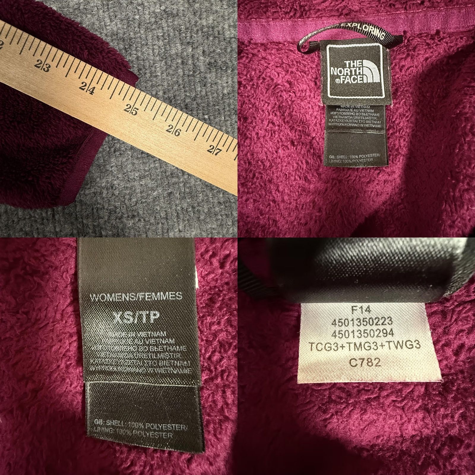 The North Face VINTAGE? (No) The North Face Jacket Womens XS Purple Full Zip Fleece High Pile Osito Outdoor Warm Size XS / US 0-2 / IT 36-38 - 8 Thumbnail