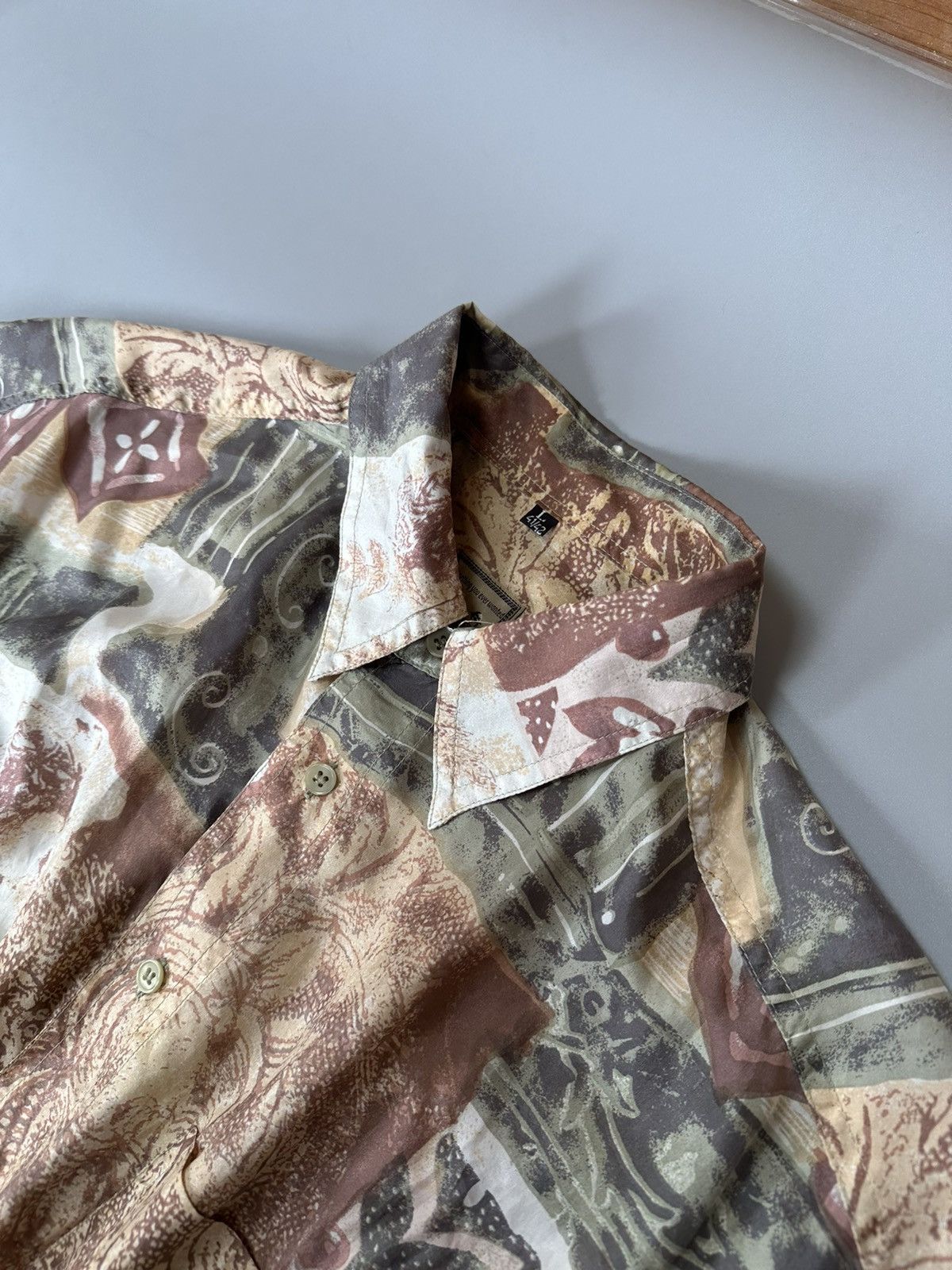 Vintage Vintage silk button polo Fashion Report Size US L / EU 52-54 / 3 - 3 Thumbnail
