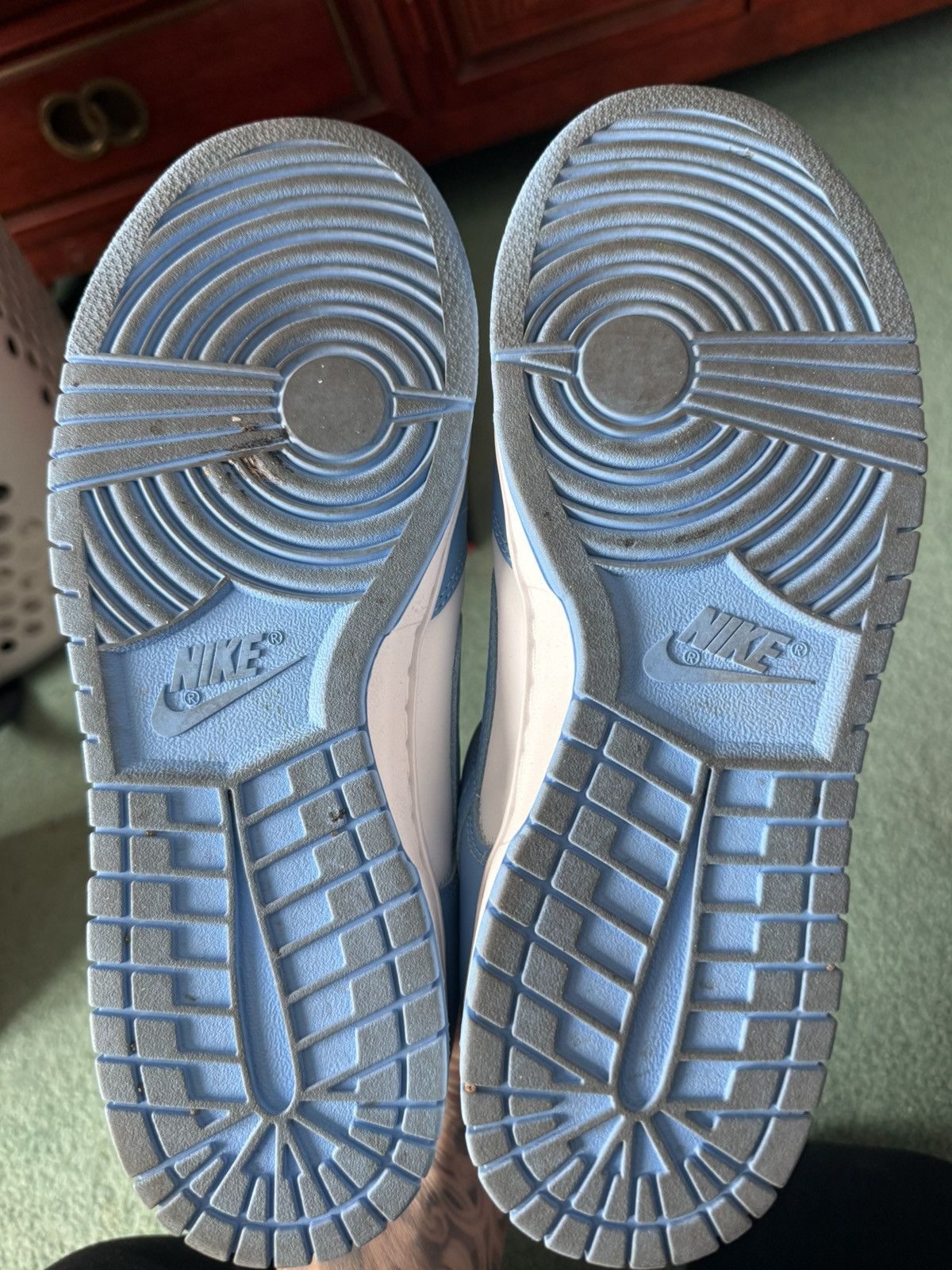 Nike Nike Dunk Low UNC Powder Blue Size US 10 / EU 43 - 6 Thumbnail