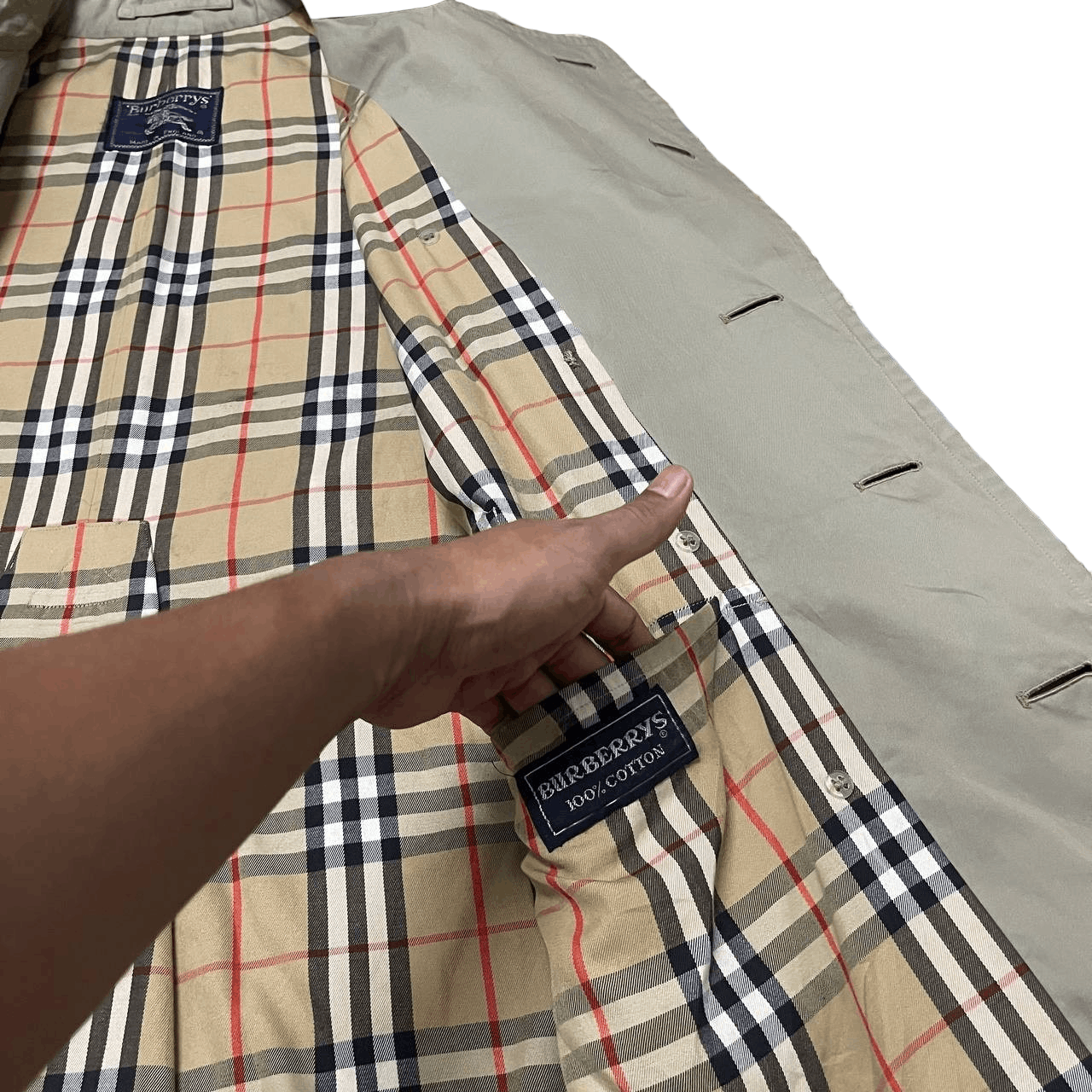 Burberry Vintage Burberry Nova Check Trench Coat Made in England Size US M / EU 48-50 / 2 - 11 Thumbnail